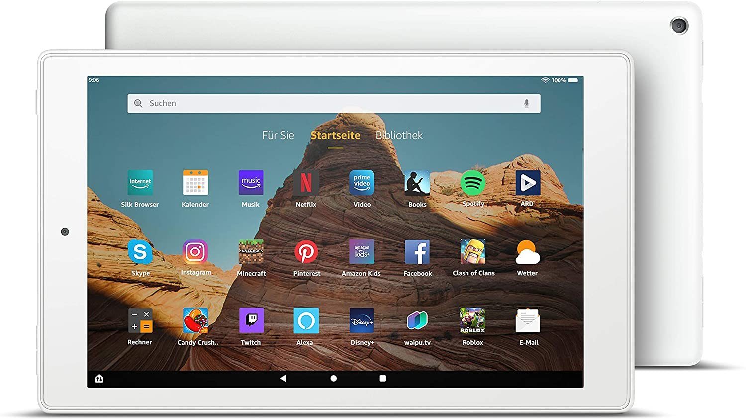 Amazon Fire HD 10 64GB 10,1 Zoll IPS 1080p microSD FireOS weiß Tablet