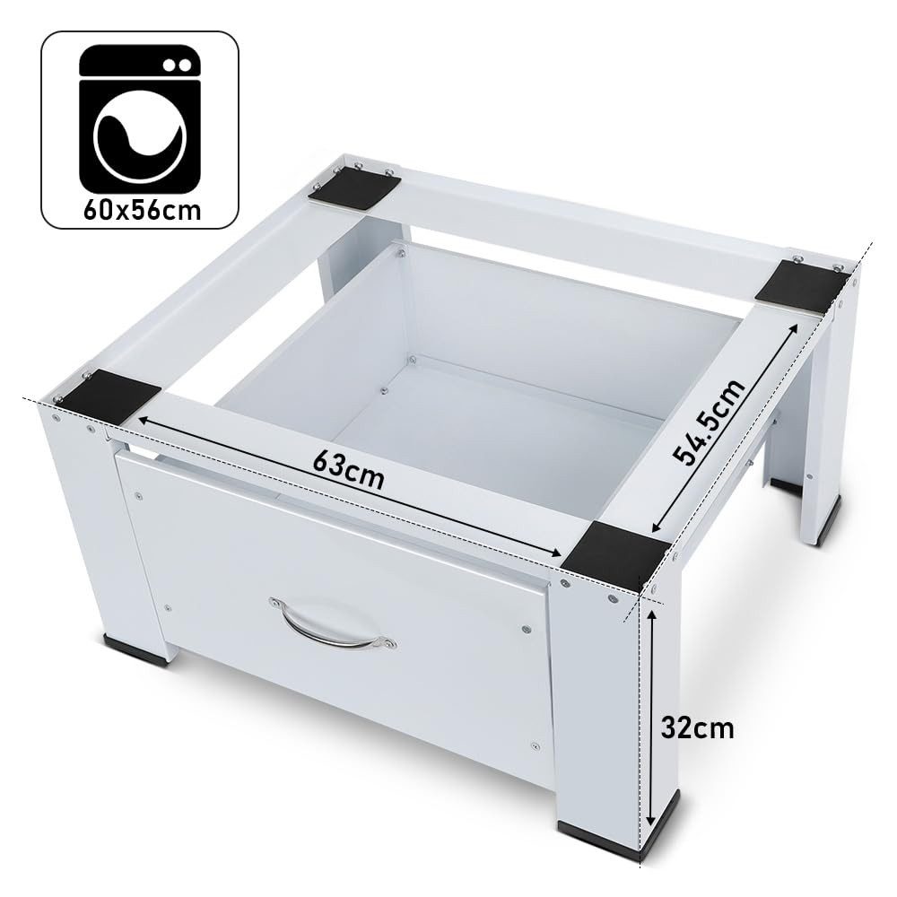 XERSEK Waschmaschinenuntergestell Einzel/Doppel Stahl Waschmaschinen Sockel günstig online kaufen