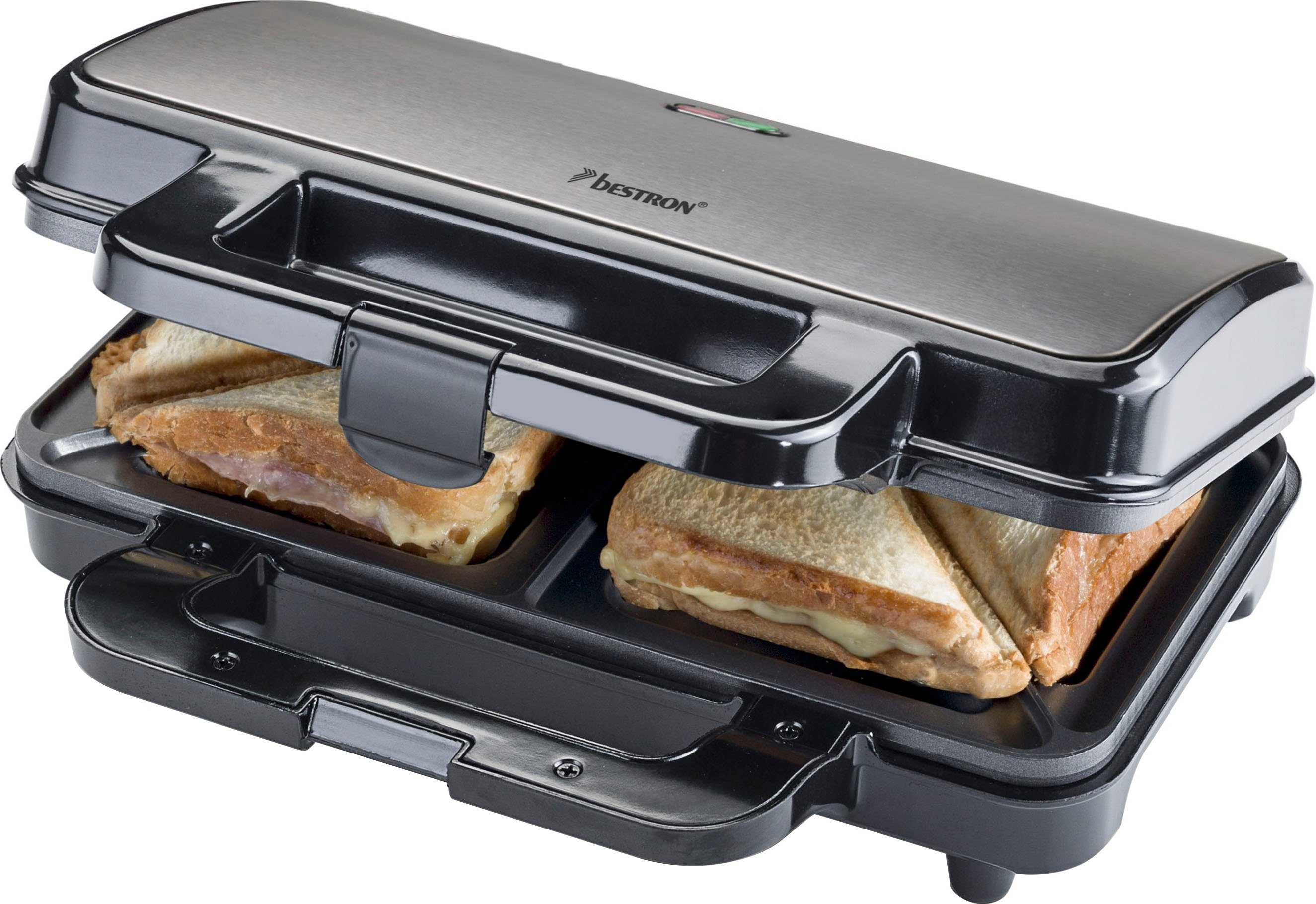 Sandwichmaker ASM90XLTG, XL für 2 Sandwiches, Antihaftbeschichtetet