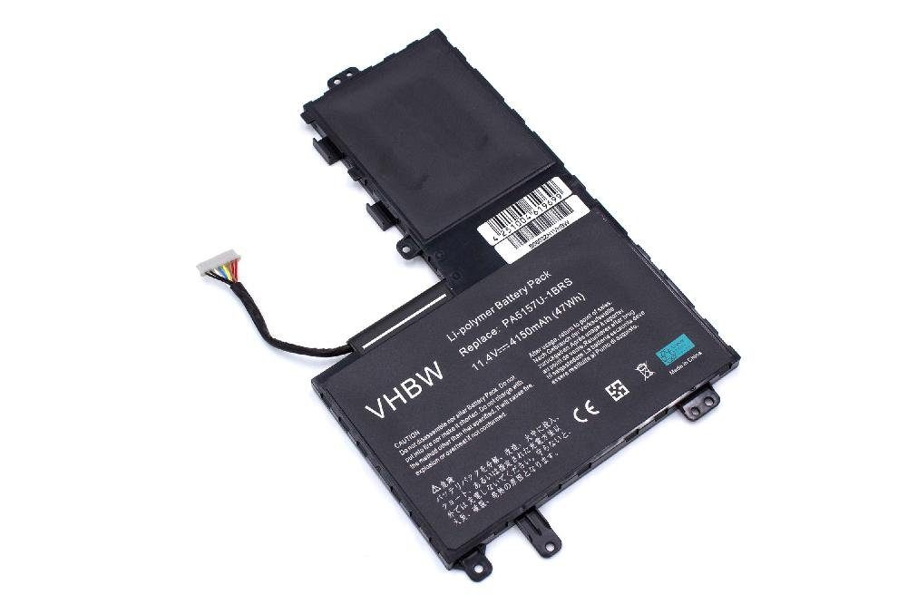 vhbw Ersatz für Toshiba P31PE6-06-N01, PA5157U-1BRS für Laptop-Akku Li-Ion 4150 mAh (11,4 V)