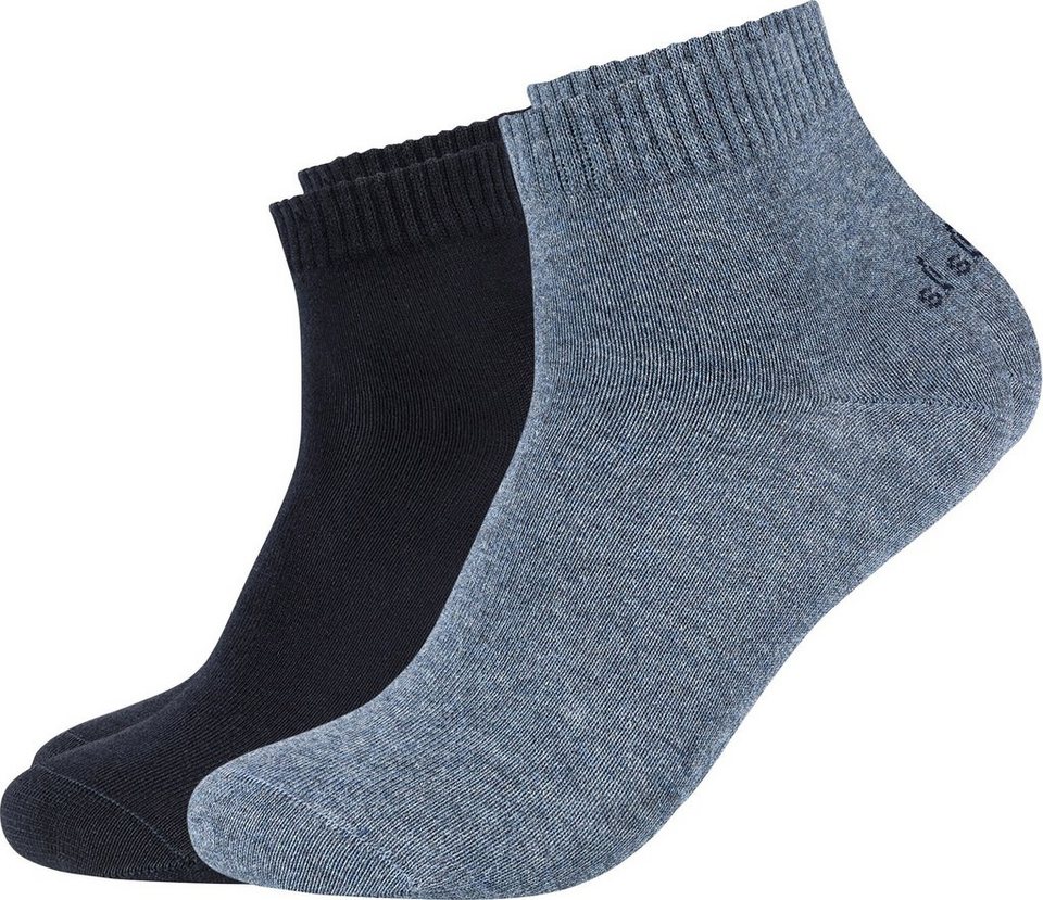 s.Oliver Kurzsocken Unisex-Kurzsocken 2 Paar Uni