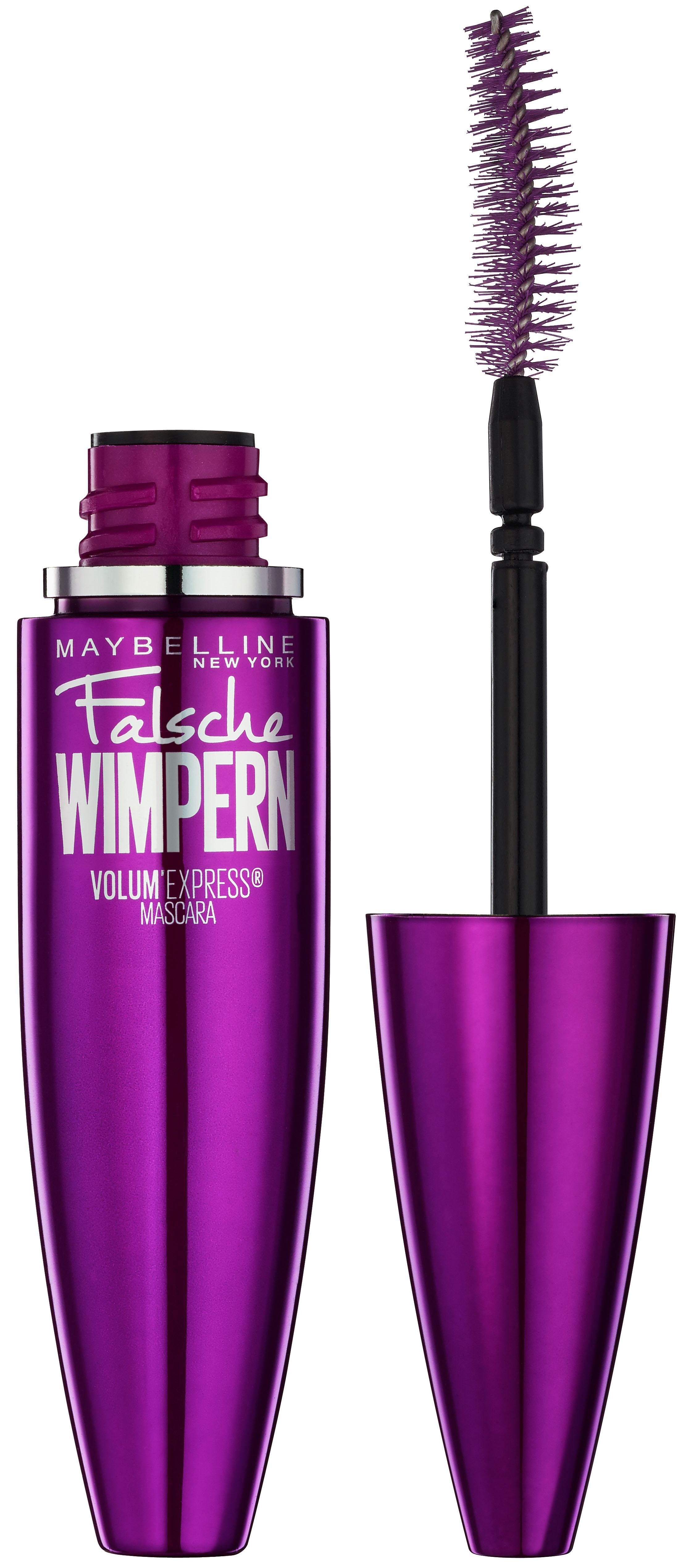 Falsche NEW Löffelbürste MAYBELLINE Wimpern, Volum' Patentierte YORK Express Mascara