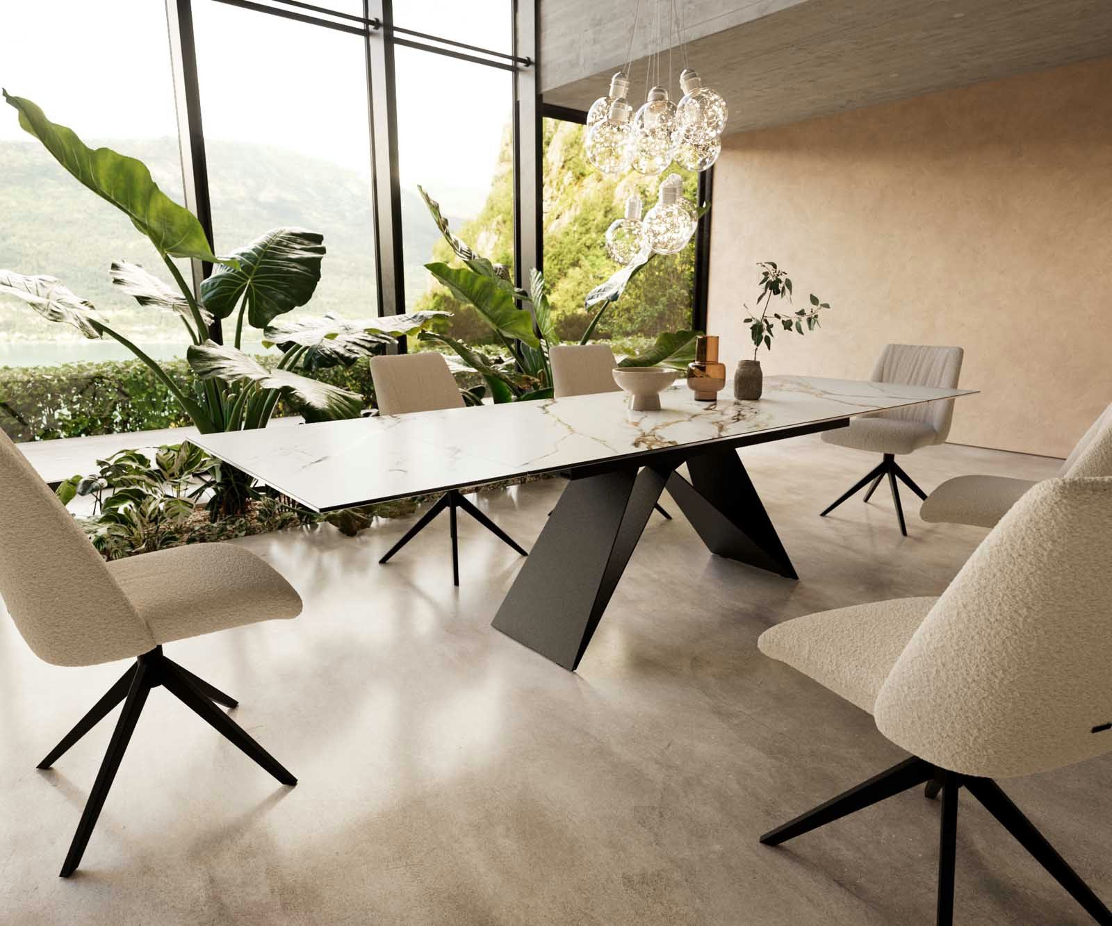 DELIFE Esstisch Edge, Keramik Calacatta Luxe günstig online kaufen
