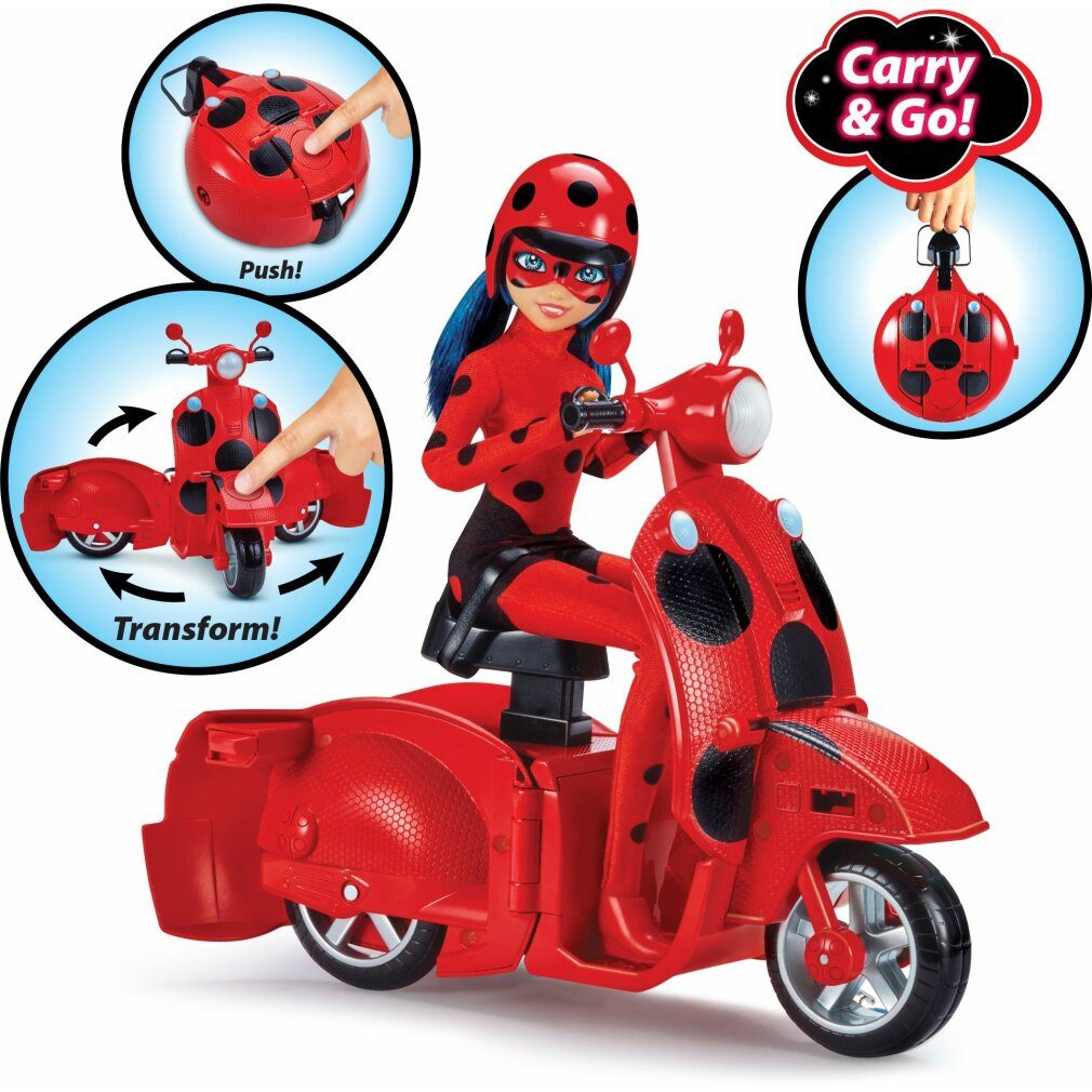 Bandai Tamashii Nations Babypuppe Miraculous Ladybug Scooter mit Puppe
