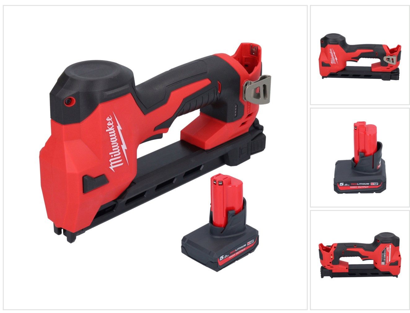 Milwaukee Nagler Milwaukee M12 BCST-501 Akku Tacker 12 V 19 x 25,4 mm + 1x Akku 5,0 Ah