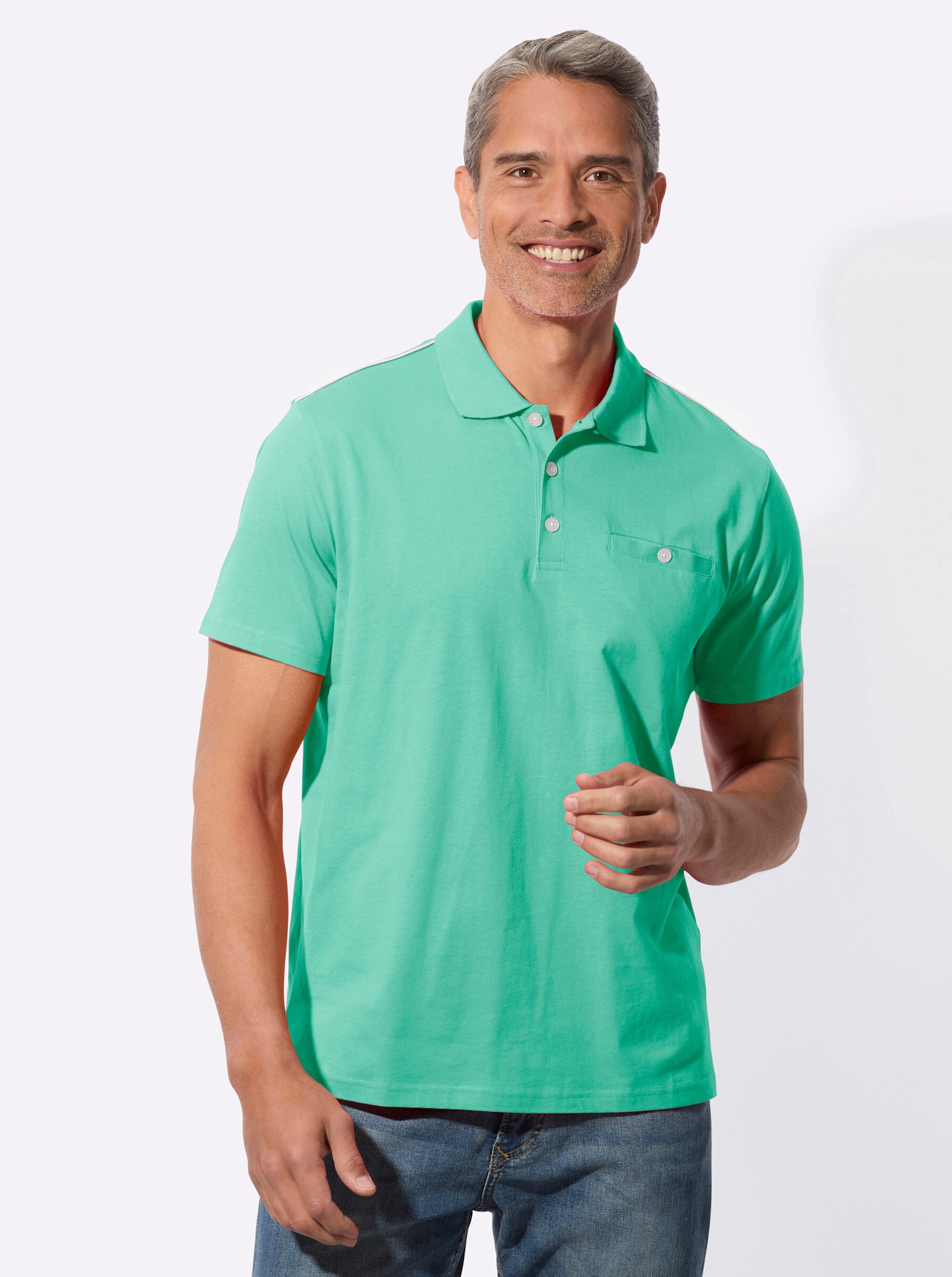 T-Shirt Kurzarm-Poloshirt Kurzarm