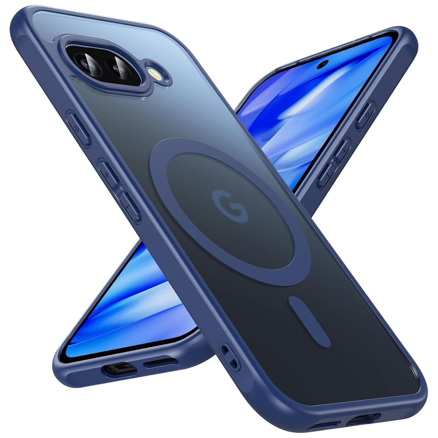 CoolGadget Handyhülle Magnet-Hülle für Pixel 9a Schutzhülle magnetisch 6,3 Zoll, Hülle Matt Stoßfest kompatibel mit QI-Laden Zubehör Kameraschutz Case