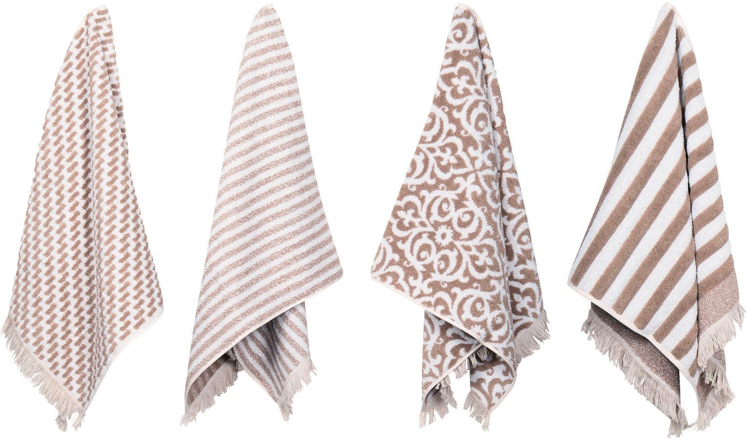 PAD Gästehandtuch FAMILY, 30x50 cm, Frottee (Set, 12-St), Made in Europe, v günstig online kaufen