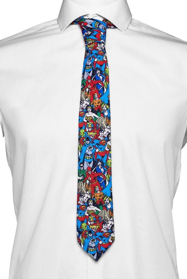 Opposuits Krawatte DC Comics Krawatte – Justice League Lustiger und  auffallender Schlips mit den DC Superhelden