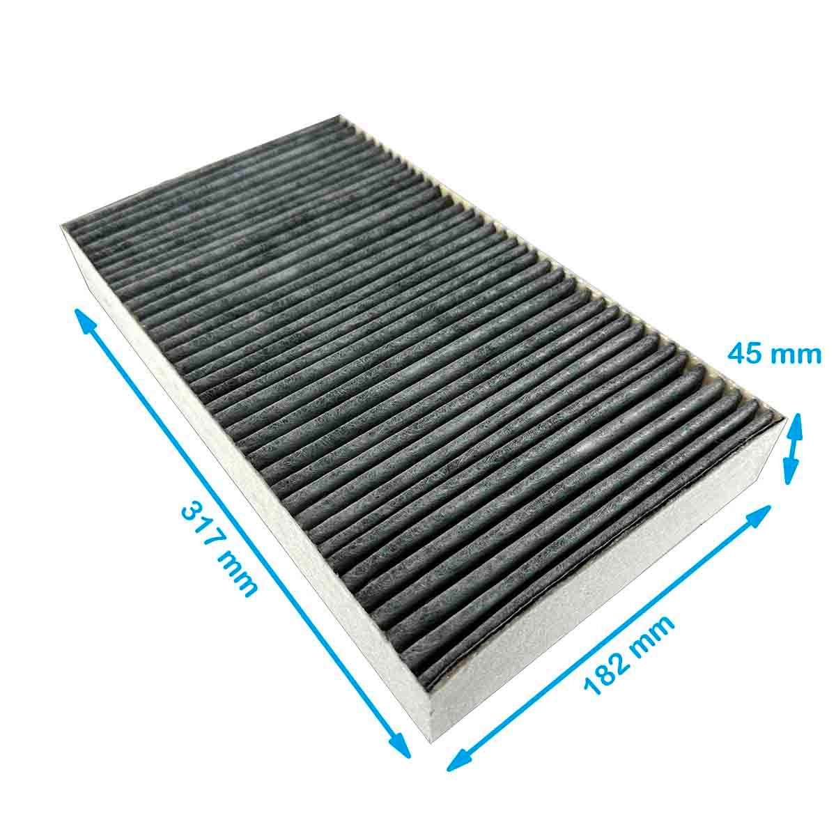 AIR2GO Aktivkohlefilter für Miele DKF29-P / 11292130 / DKF 29, Zubehör für Aktivkohlefilter für MIELE DA 9090 W, DA9090W, DA9021, DA9298, 9090W, 11323790 (DA 9090 W Screen), 11678450 (DA 9091 W Screen), 11870900 (DA 9298 W Screen Blackboard), DA9091W, DA 9091 W, Passend für Dunstabzugshauben von MIELE