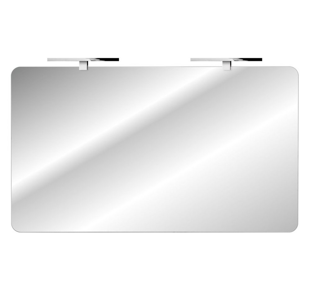 Thumbnail - Lomadox Badspiegel MIRROR-56, mit LED-Aufsatzleuchte (chromfarben) ca. 120x70cm