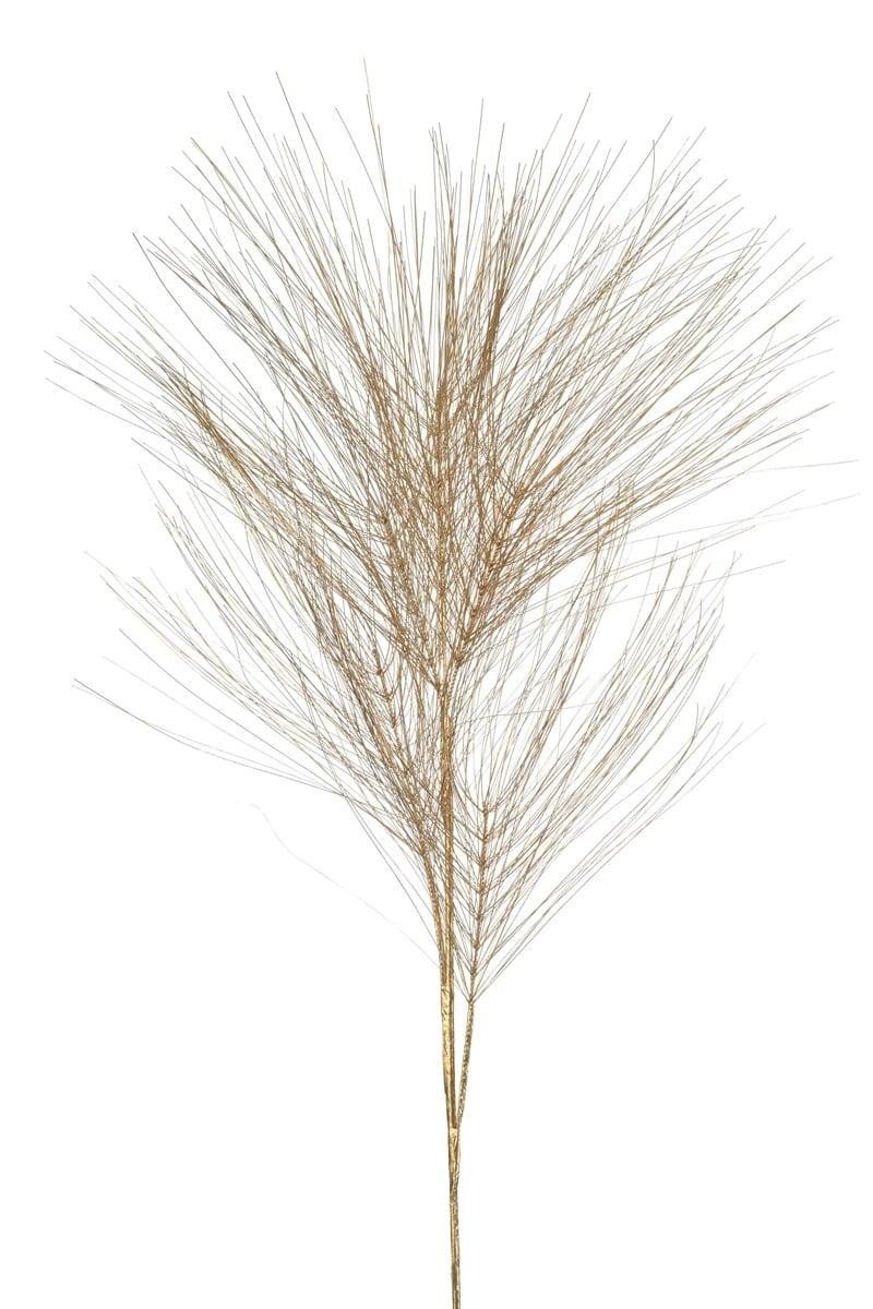Kunstzweig Künstlicher Kiefernzweig SHAYENNE, Gold, 140cm Kiefer, artplants, Höhe 140.0 cm
