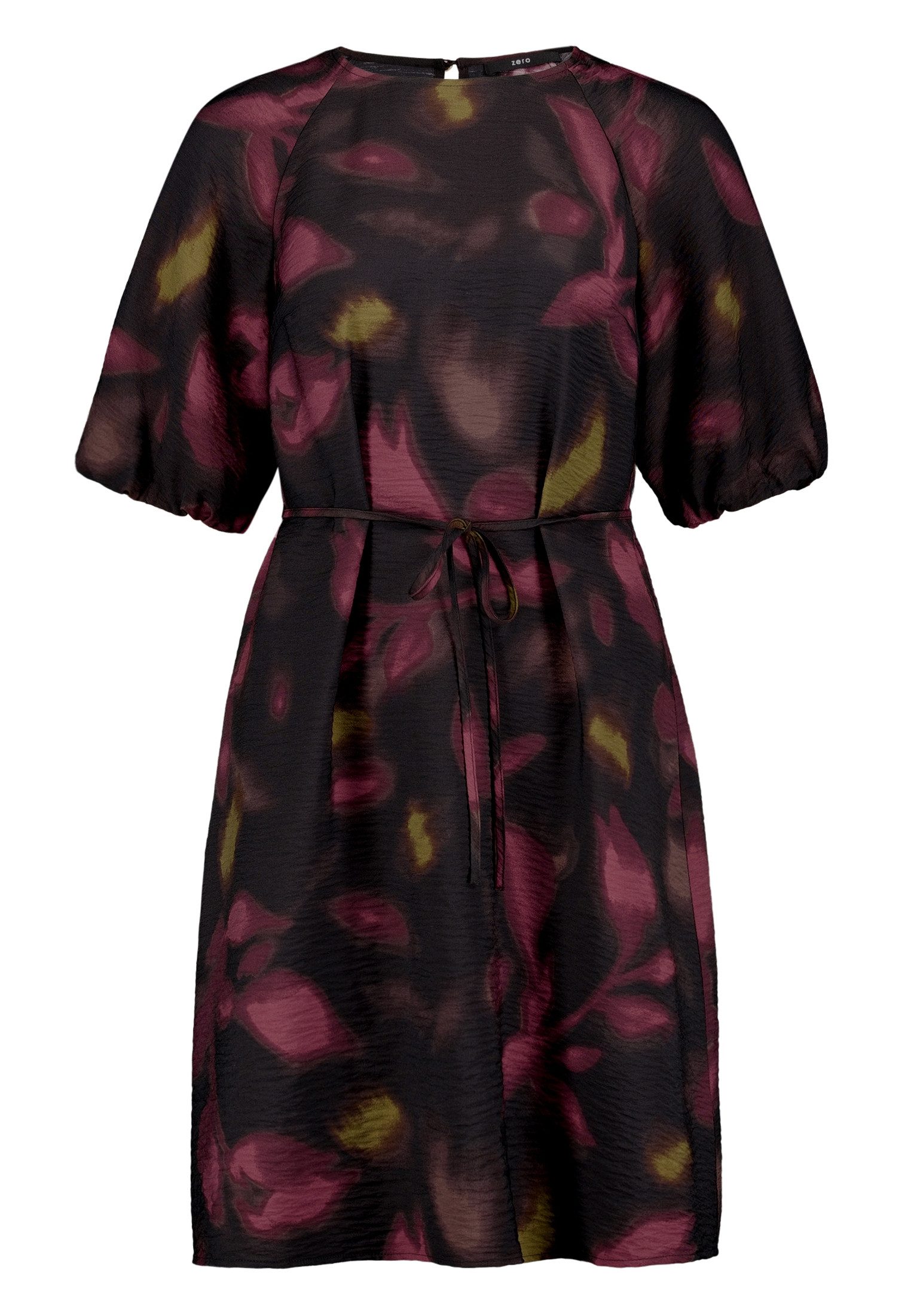 Druckkleid Damen mit Bindegürtel