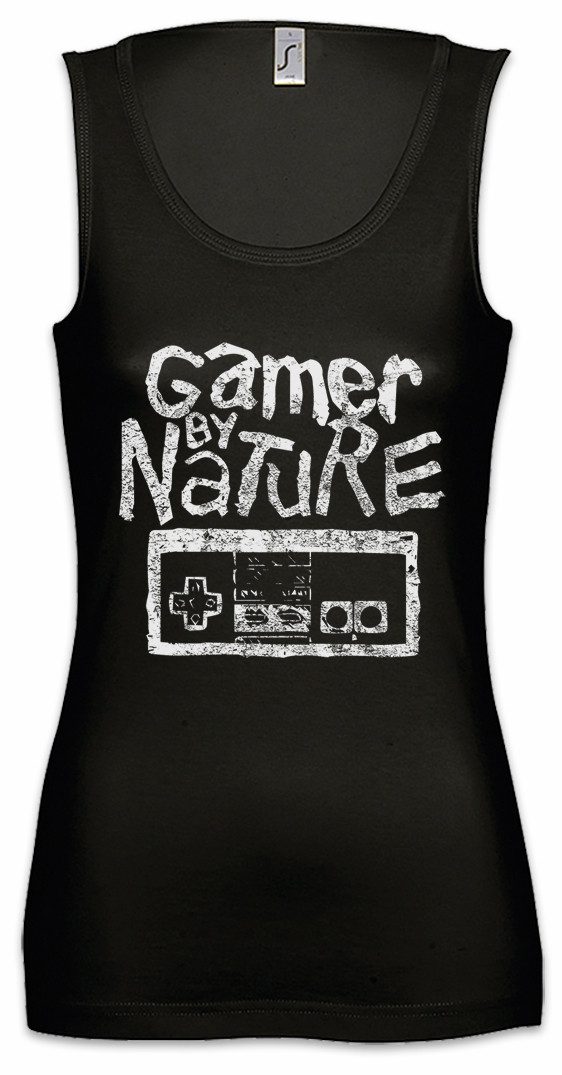 Tanktop Gamer By Nature Ärmelloses Damen T-Shirt Fun Nerd Geek Sysadmin Coder