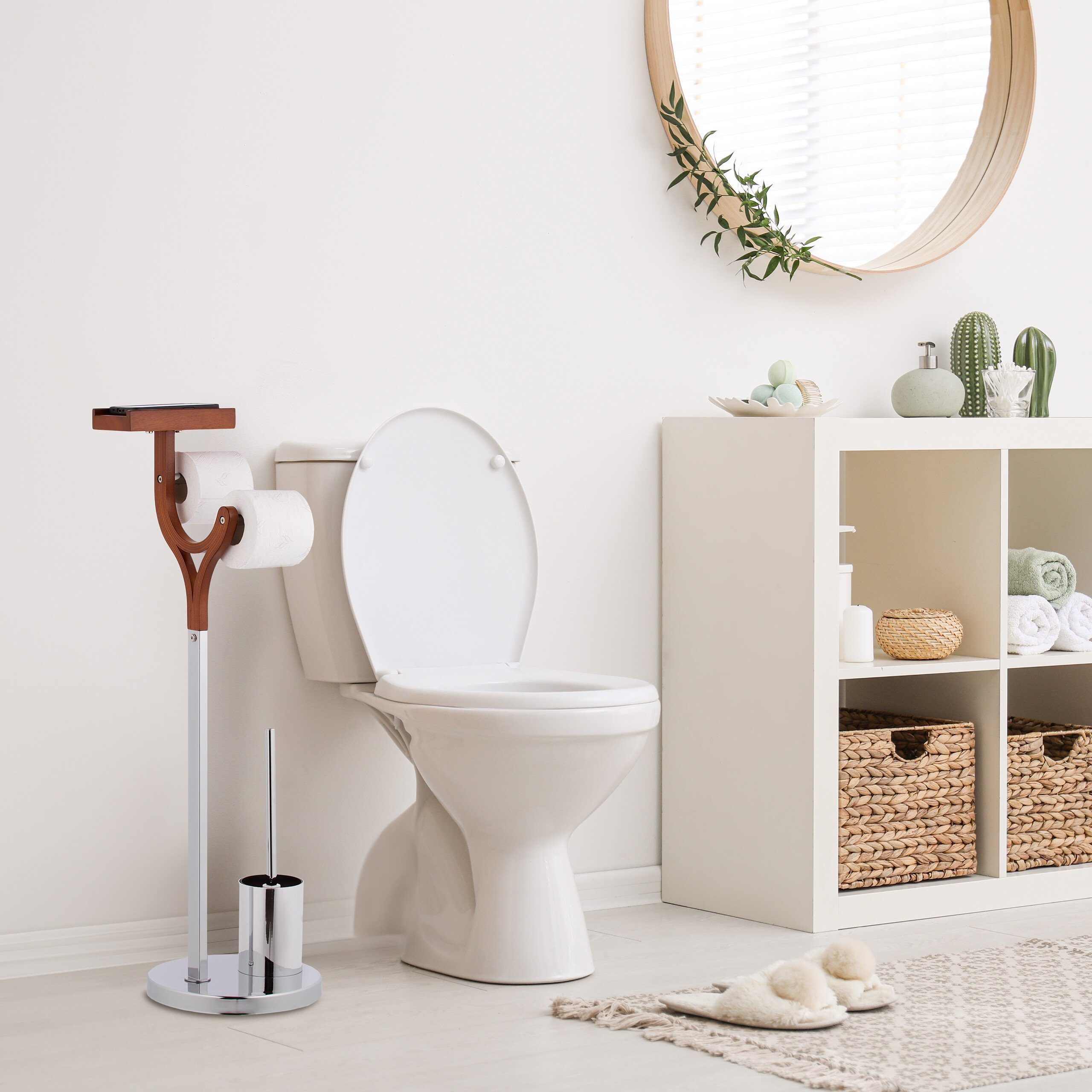 relaxdays WC-Garnitur Stehende WC Garnitur