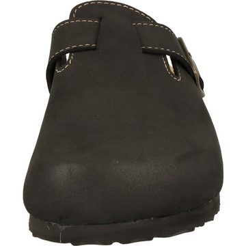 Softrelax Herren Pantoffeln 741099000 klassische Clogs Hausschuh Lederfußbett, Gepolstert, Schnalle