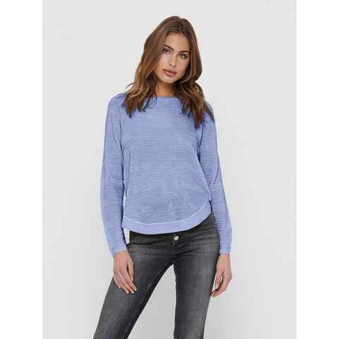 ONLY Strickpullover Dünner Strick Pullover Langarm Stretch Sweater Basic ONLCAVIAR 4525 in Lila