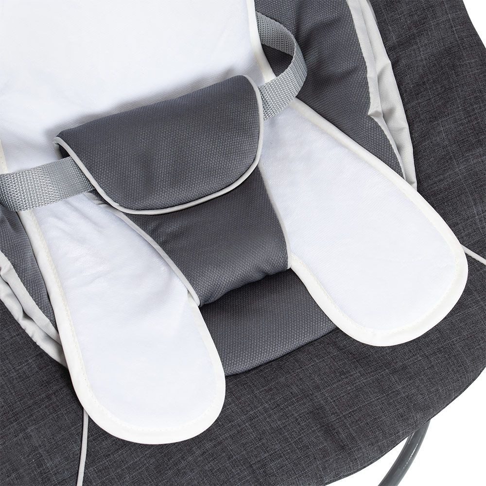 Hauck Hochstuhl Alpha Plus Weiß - Newborn Set Deluxe (Set, 4 St), Holz Babyhochstuhl ab Geburt inkl. Neugeborenenaufsatz & Sitzauflage – Bild 5 von 5