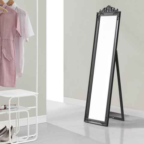 en.casa Standspiegel, »Arezzo« Ganzkörperspiegel kippbar 160 x 40 cm Dunkelgrau