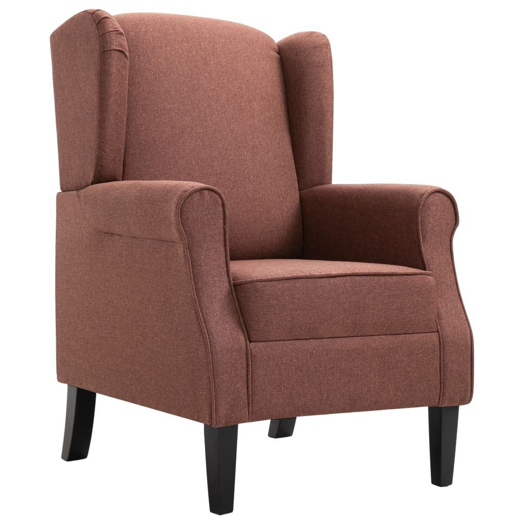 vidaXL Sessel Sessel Braun Stoff (1-St) günstig online kaufen