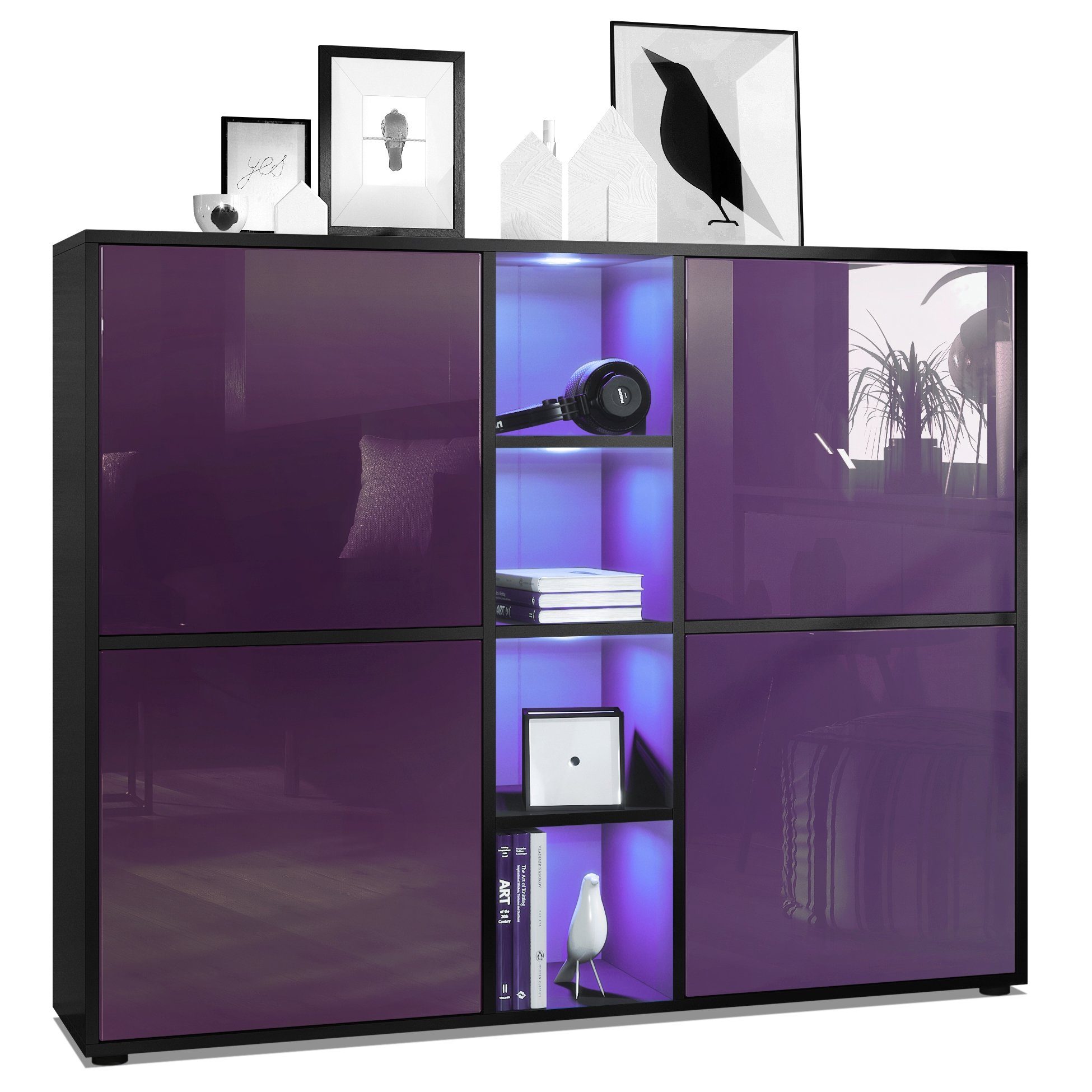 Vladon Highboard Cuba V3 (Highboard, mit günstig online kaufen