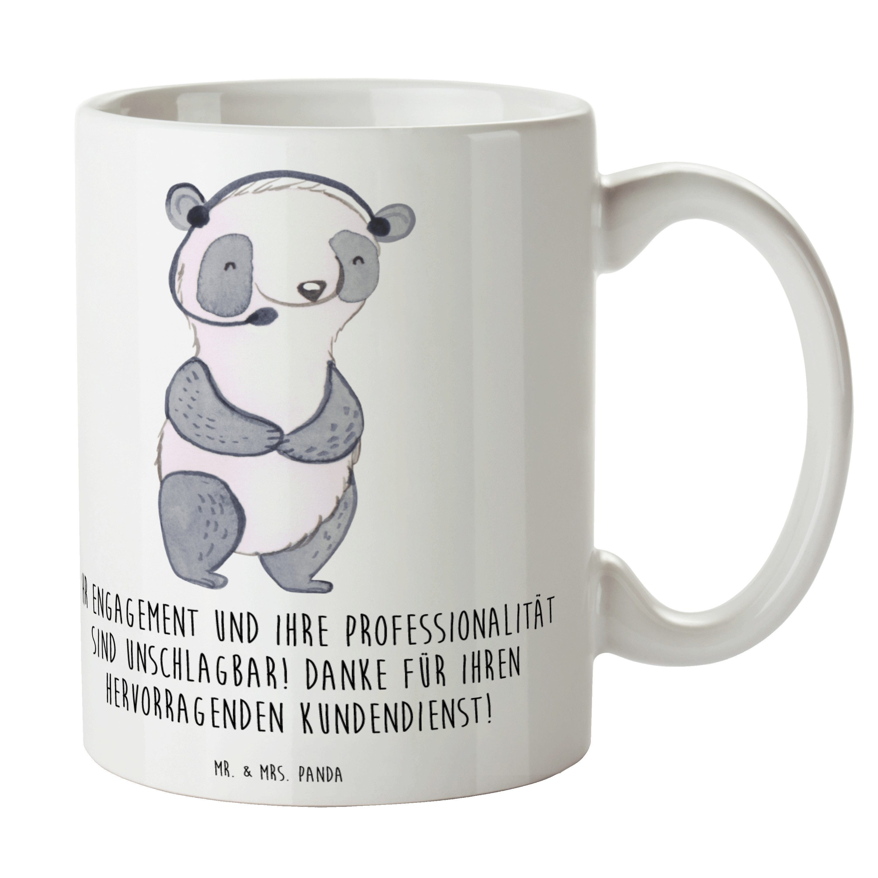 Mr. & Mrs. Panda Tasse Kundendienstmitarbeiter Held, Kaffeebecher, Weiß, Kaffeetasse, Motivt, Keramik, Teetasse milchkaffeetasse heißgetränkebecher