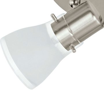 EGLO LED Deckenleuchte, LED-Leuchtmittel fest verbaut, Warmweiß, 15 Watt LED Spot Rondell Decken Lampe drehbare Strahler