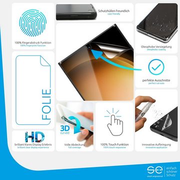 smart engineered 2x se® 3D Schutzfolie Samsung Galaxy S23 Ultra, Displayschutzfolie, 2 Stück