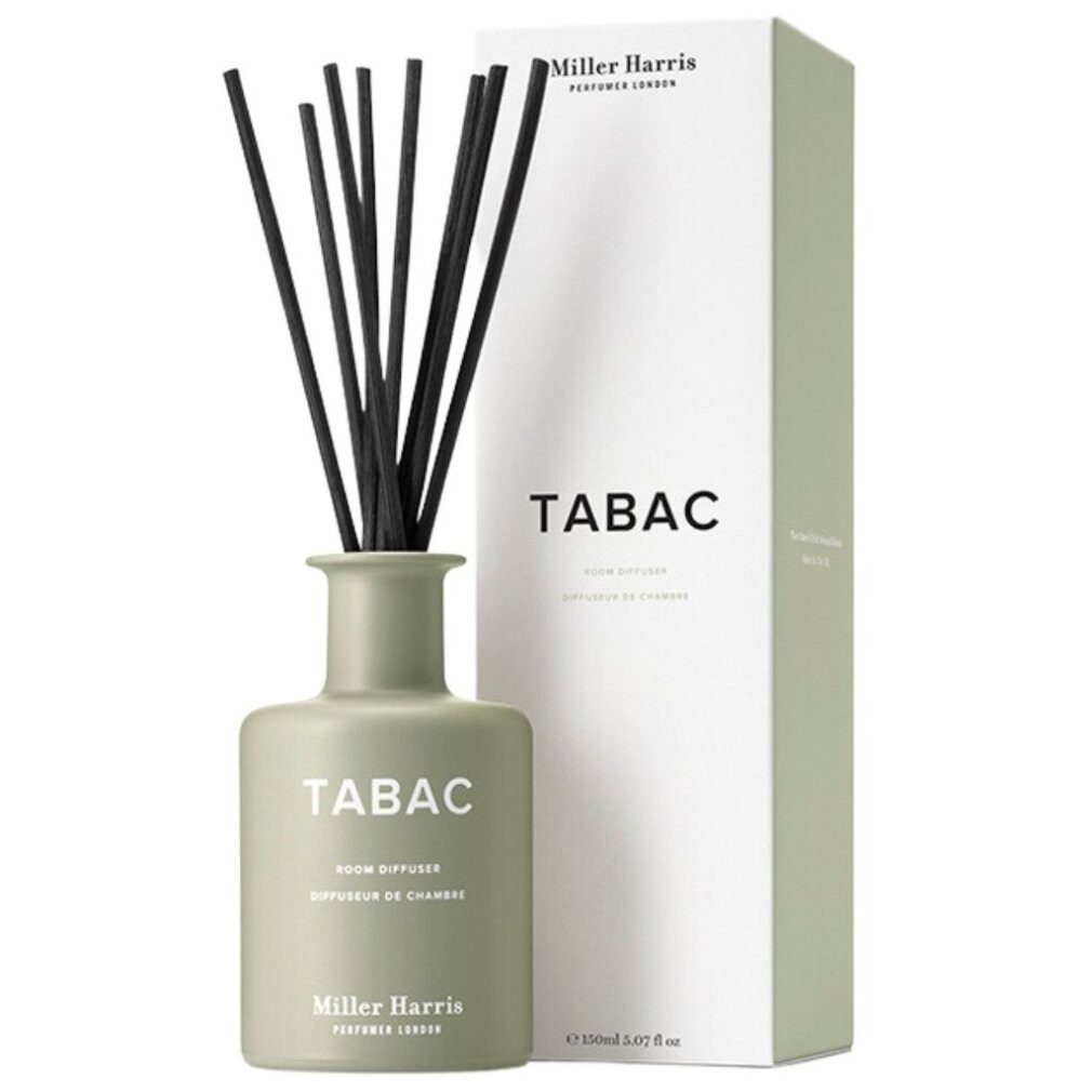 MILLER HARRIS Duftlampe Duftdiffusor für Tabac, Stick, Aroma Reed