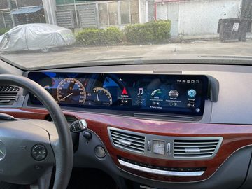 TAFFIO Für Mercedes W221 W216 S / CL 12" Touchscreen Android GPS CarPlay Einbau-Navigationsgerät