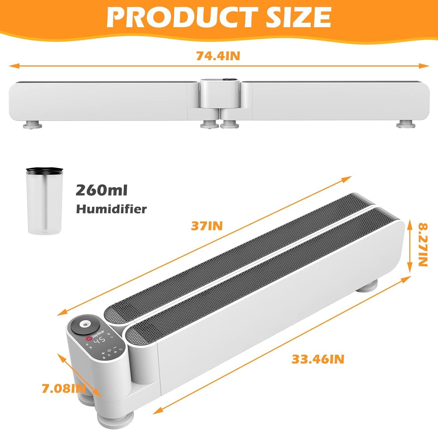 Diyarts Heizgerät, 2800 W, Graphen-Technologie mit günstig online kaufen