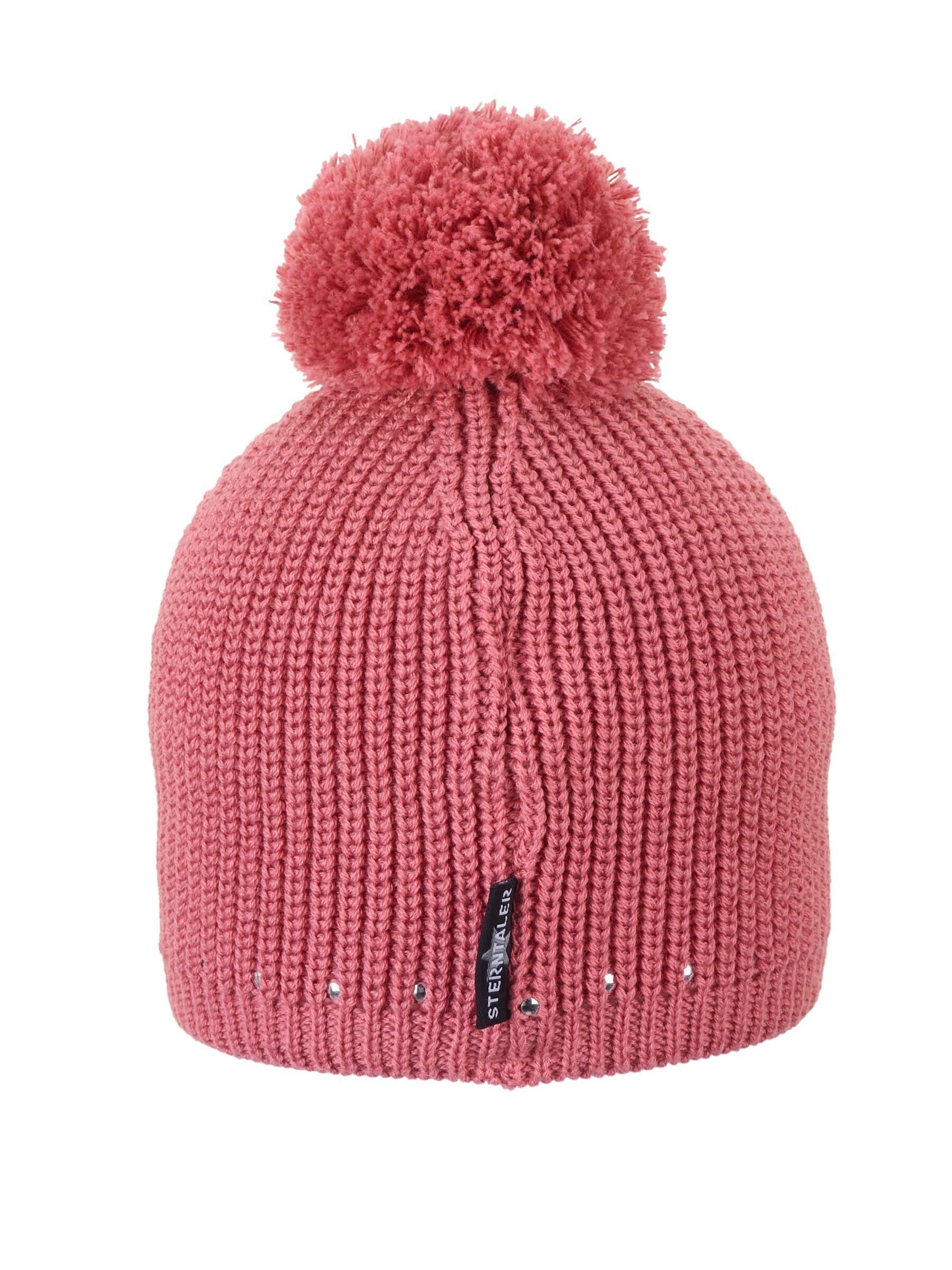 STERNTALER® Strickmütze Bommelmütze Ziernieten 1-St mehr