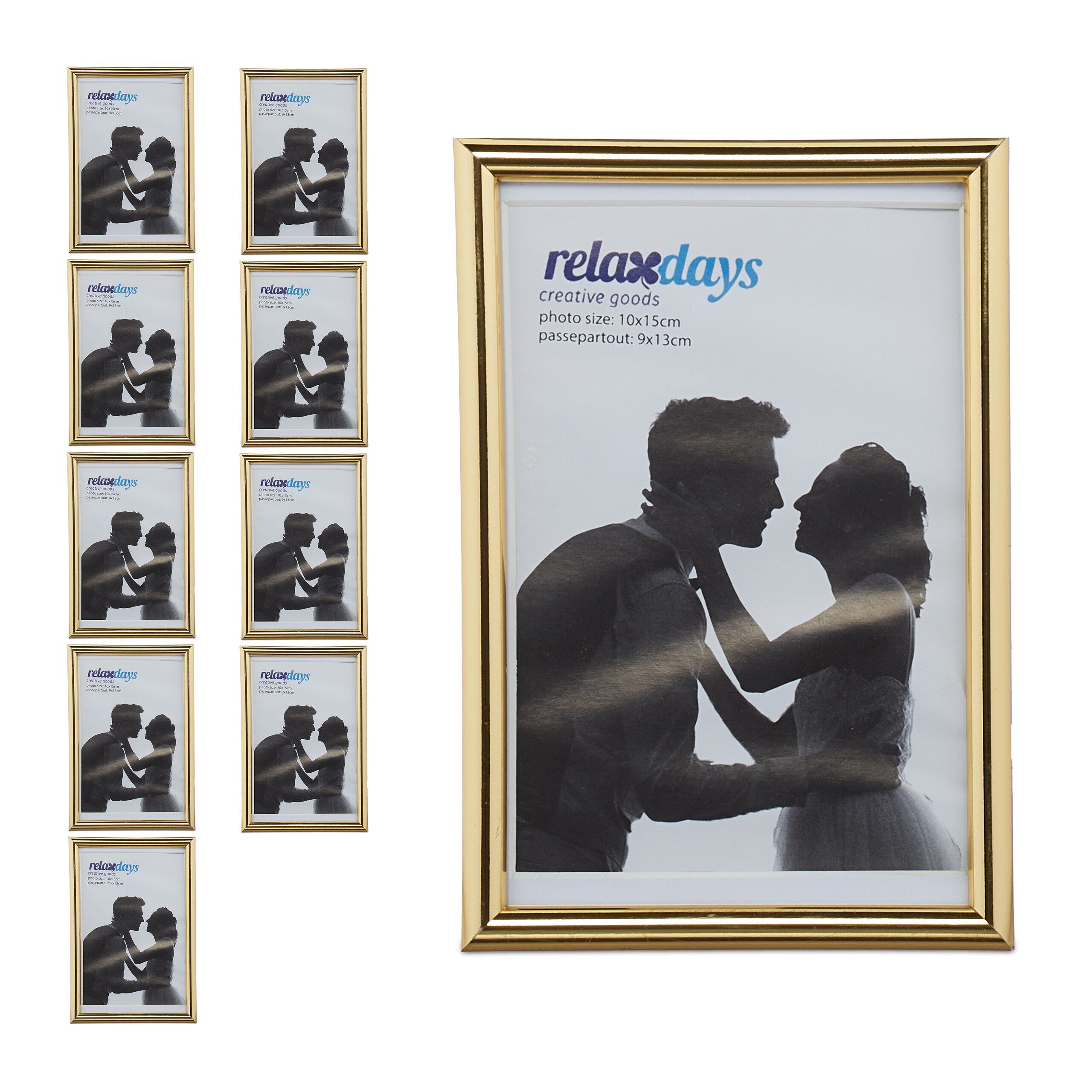 relaxdays Bilderrahmen 10 x Bilderrahmen 10 günstig online kaufen