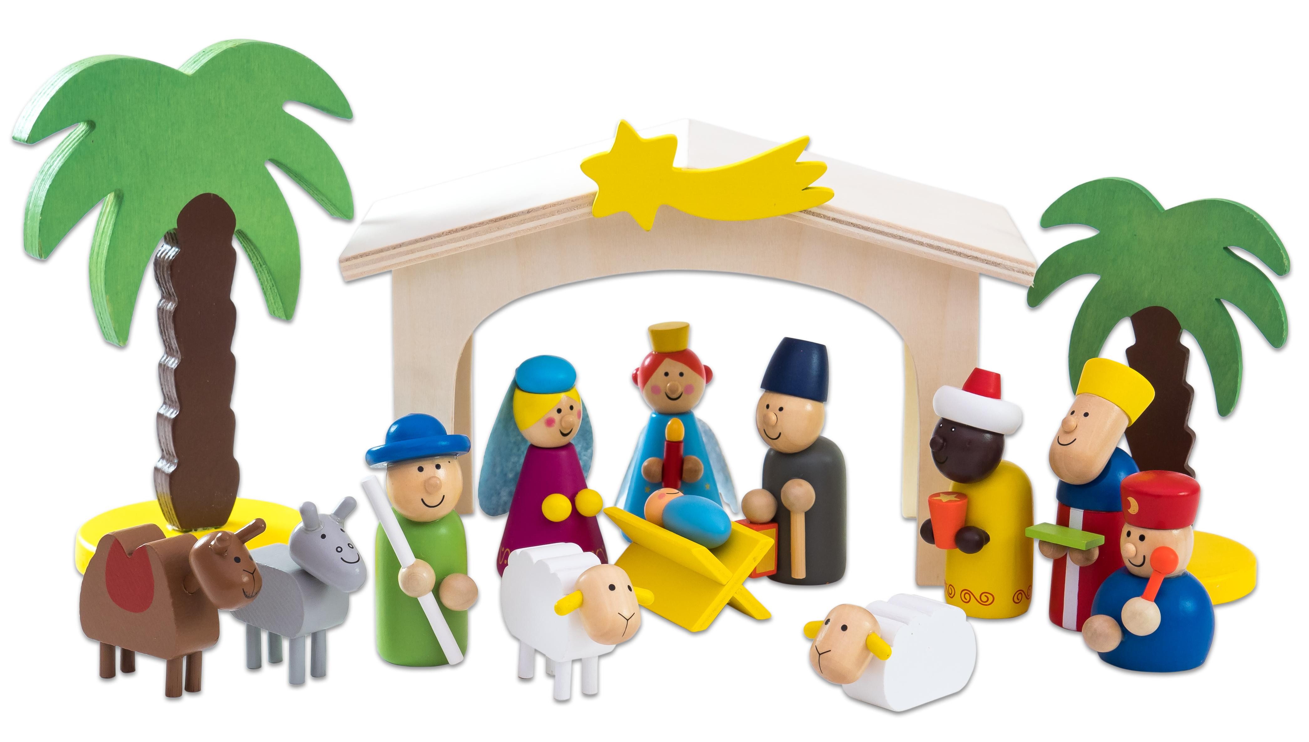 Betzold Spielhaus Weihnachtsdekoration aus Holz