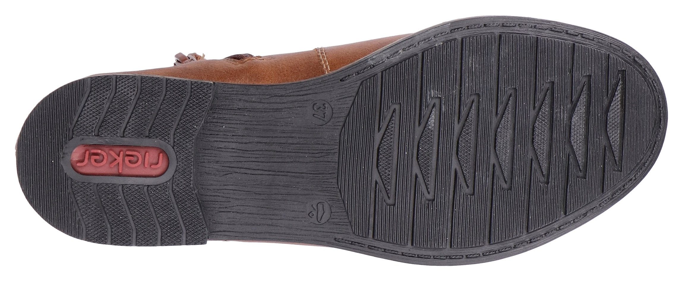 Rieker Chelseaboots, Schlupfboots, Stiefelette, Blockabsatz, mit wärmendem Textilfutter