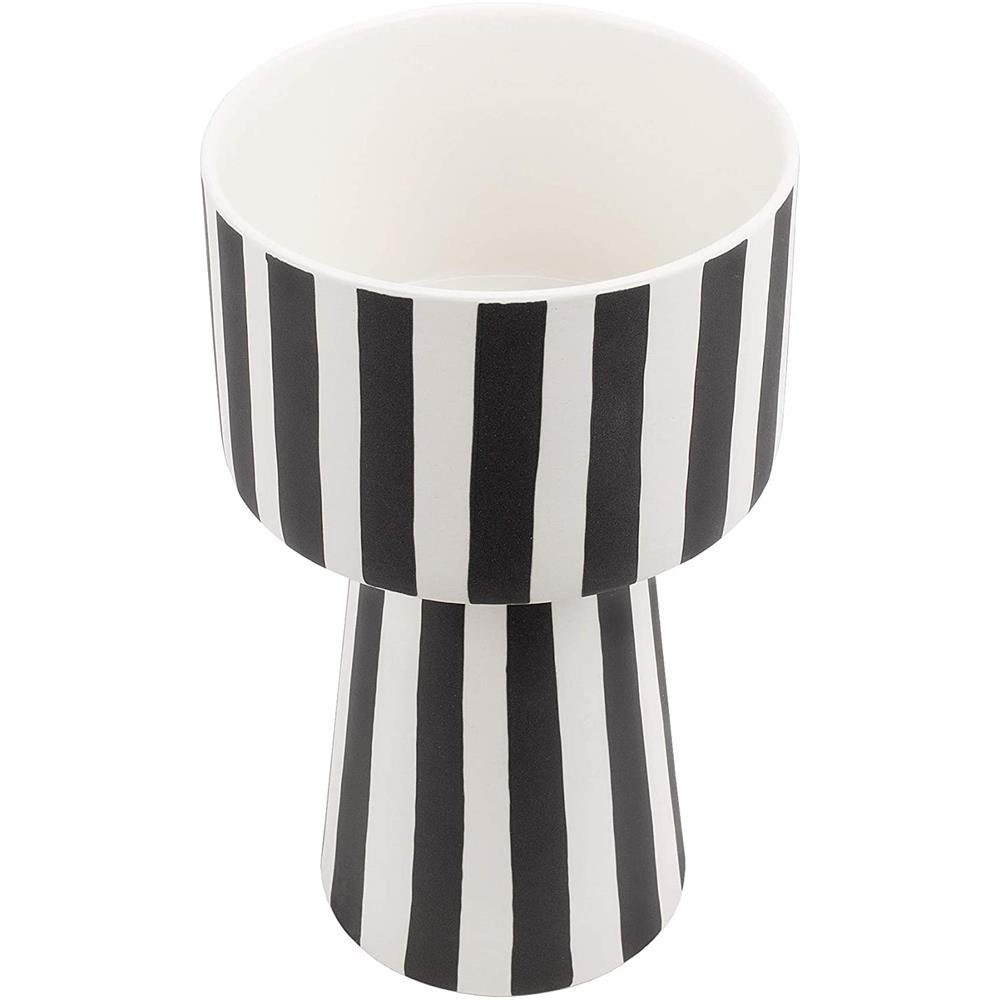 OYOY Blumentopf Toppu Pot, Groß Schwarz Weiß Blumentopf Übertopf Blumenüber günstig online kaufen