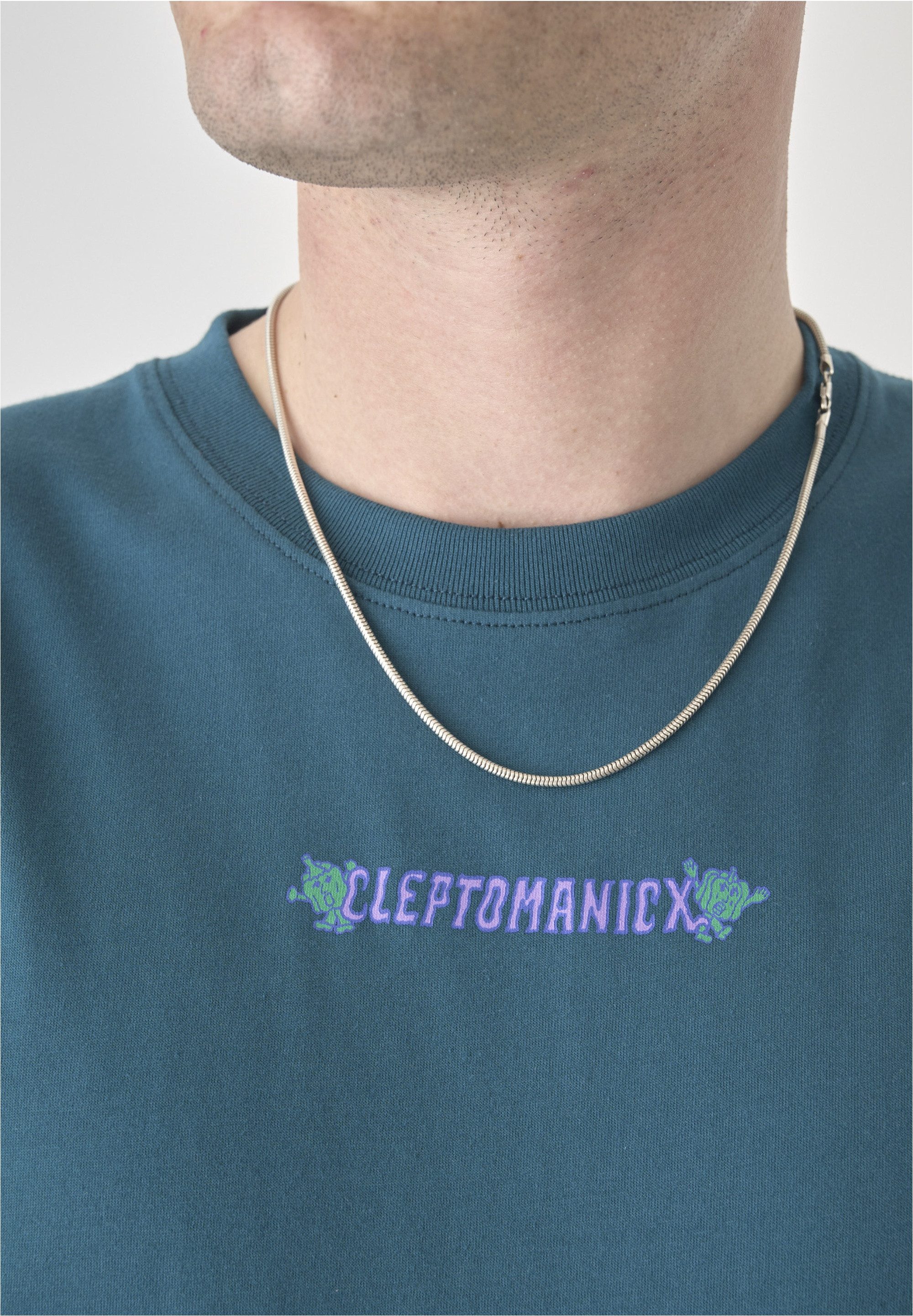Cleptomanicx T-Shirt Eat Your Greens mit lockerem Schnitt