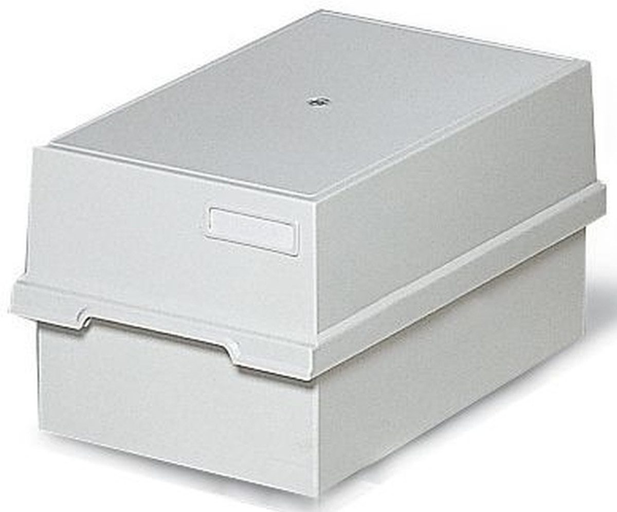 EXACOMPTA Karteikasten Karteikasten A4 quer 1200 Karten lichtgrau