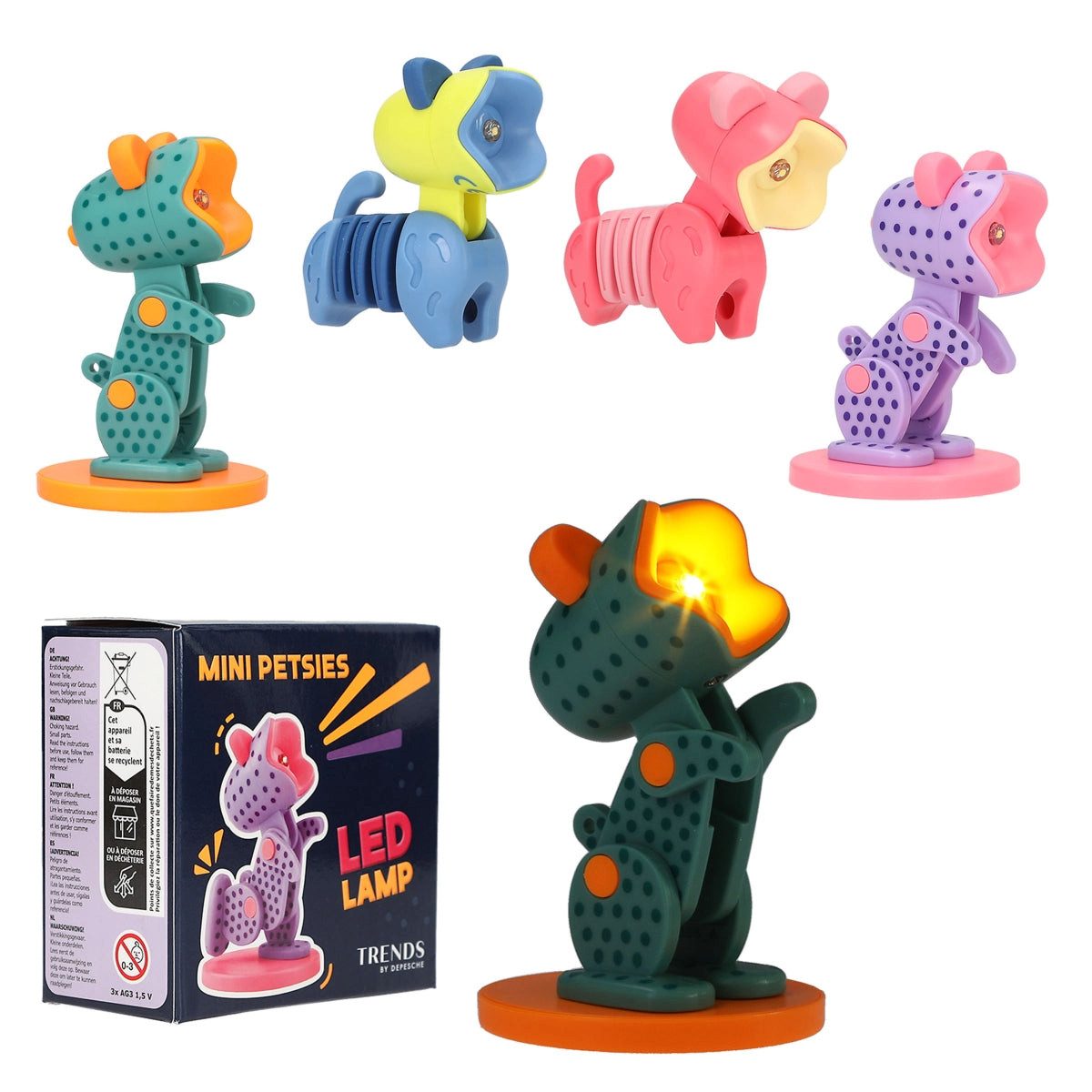 Depesche Spiel DEPESCHE Mini Petsies Taschenlampe Tier-Design