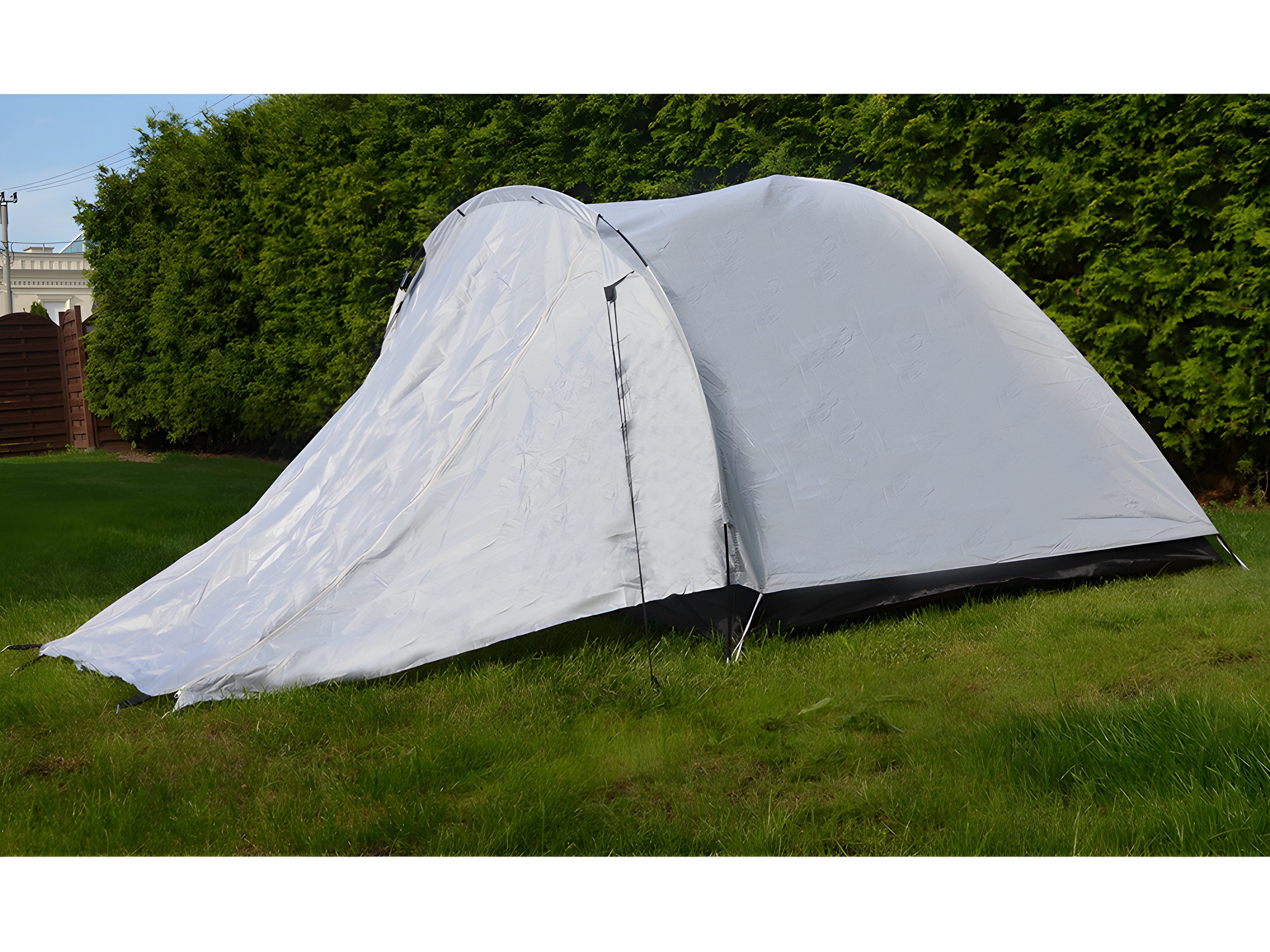 VERK GROUP Kuppelzelt Outdoor Campingzelt, Personen: 3 (Campingzelt, 5 tlg., 5-teilig), Moskitonetz und Vorzelt