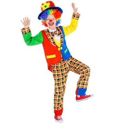 dressforfun Clown-Kostüm Kinder - Teenkostüm Clown Sockenschuss