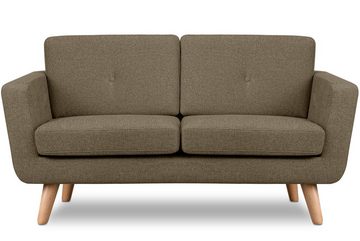 Konsimo 2-Sitzer TAGIO II Sofa 2 Personen, hergestellt in der EU, mit Steppung auf den Rückenkissen