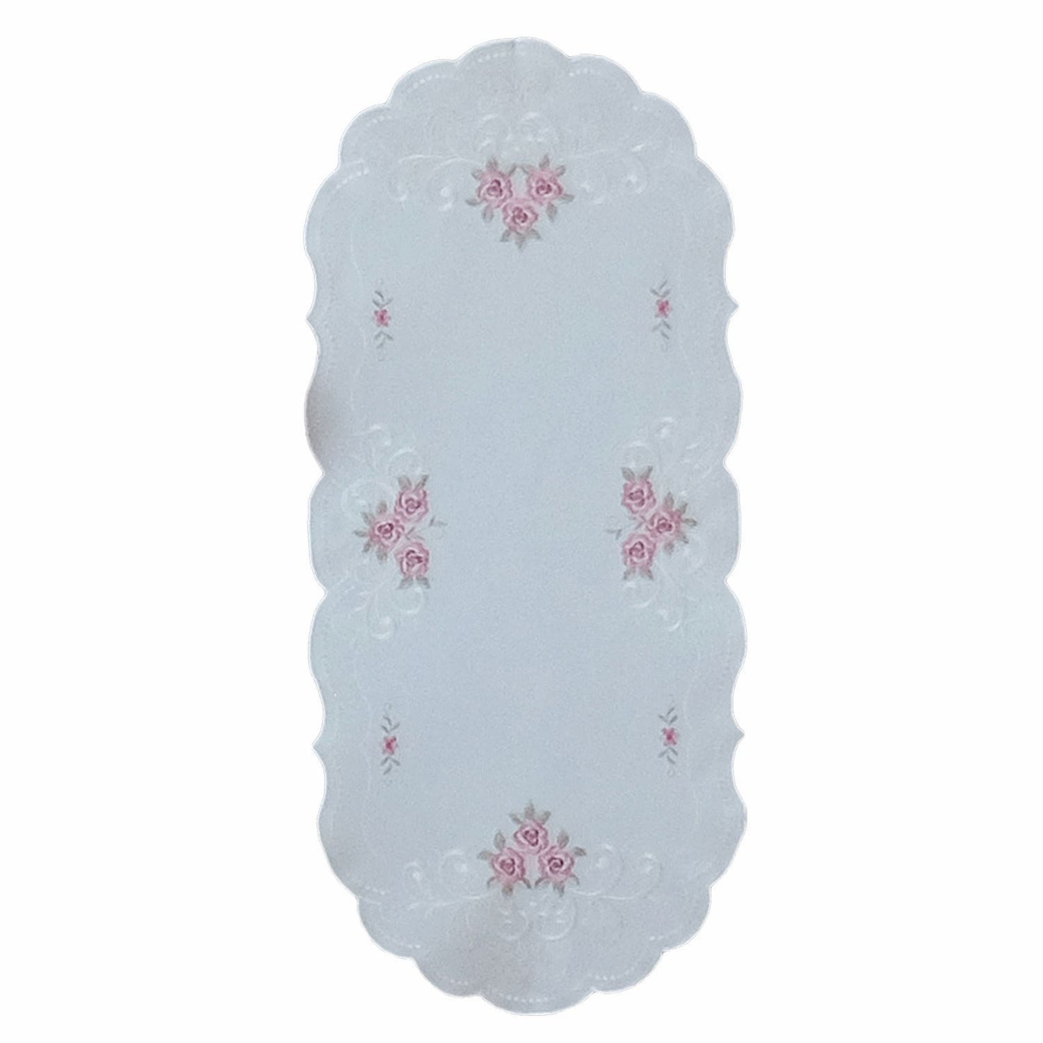 texpot Tischdecke Tischläufer Stickerei Rosen Blüten günstig online kaufen