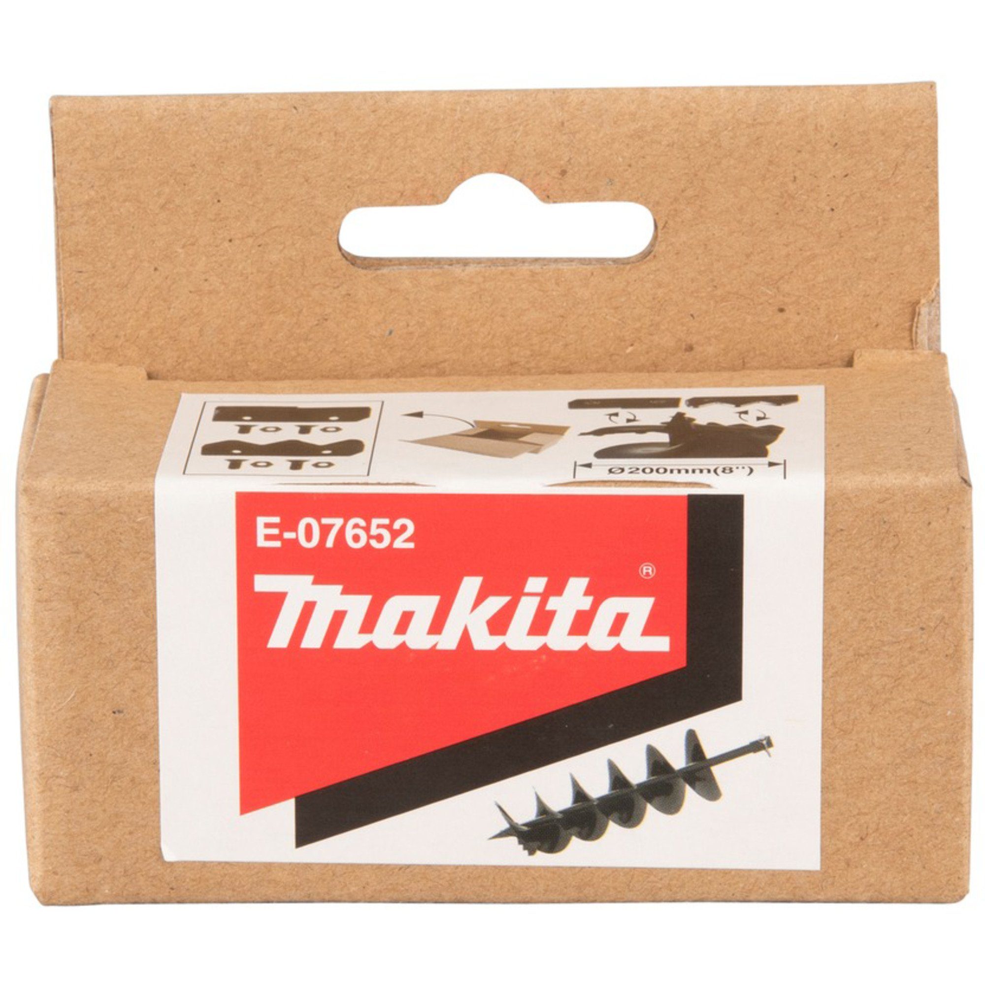 Makita Bohrer- und Bitset Makita Ersatzmesser für Erdbohrer Ø 200mm E-07652