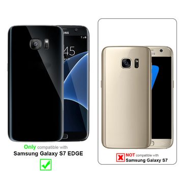 Cadorabo Handyhülle Samsung Galaxy S7 EDGE Samsung Galaxy S7 EDGE, Handytasche mit Gürtelclip Hülle mit Karabinerhaken