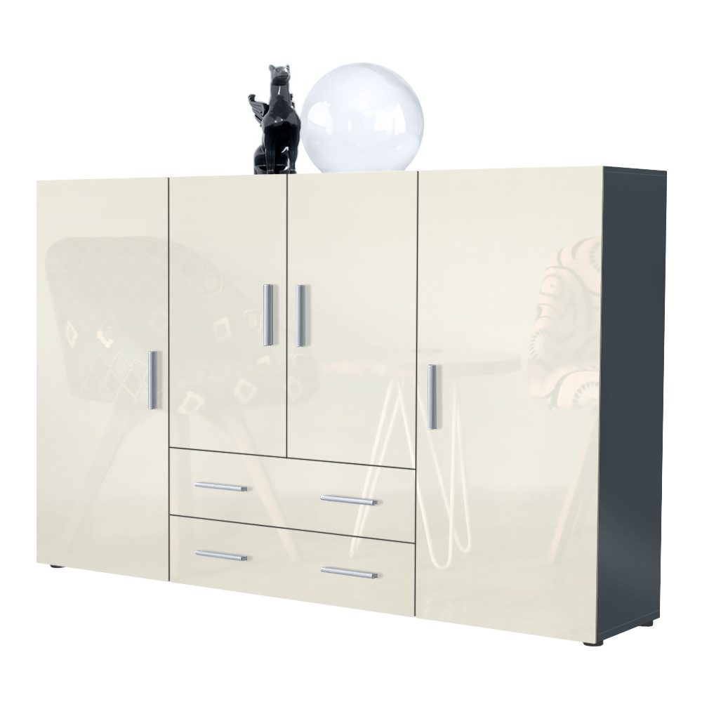 Vladon Highboard Nora (Anrichte mit 2 günstig online kaufen