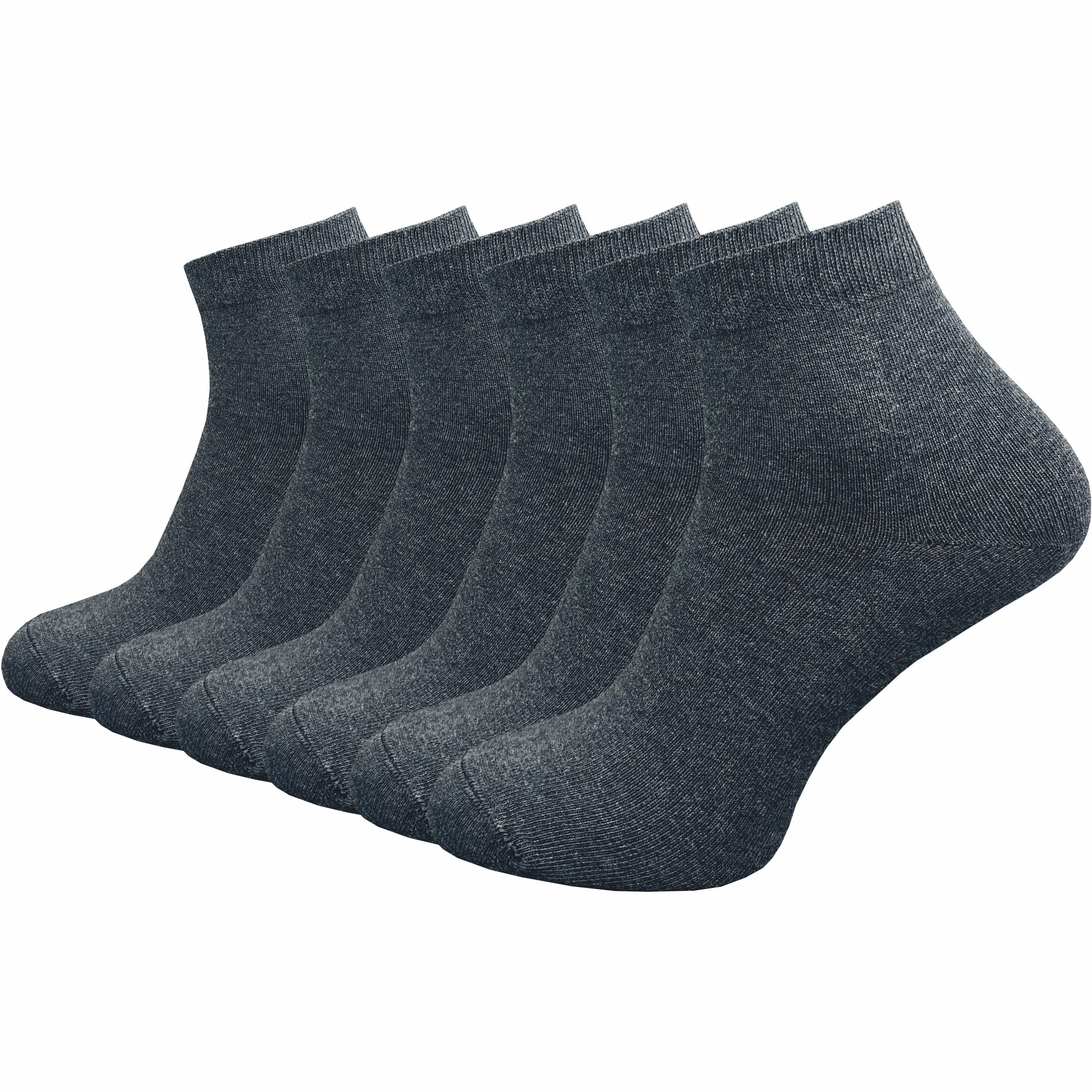 GAWILO Kurzsocken aus 100% reiner Baumwolle - Quartersocken für Herren (6-Paar) Schaft etwas länger als beim Sneaker - daher kein verrutschen