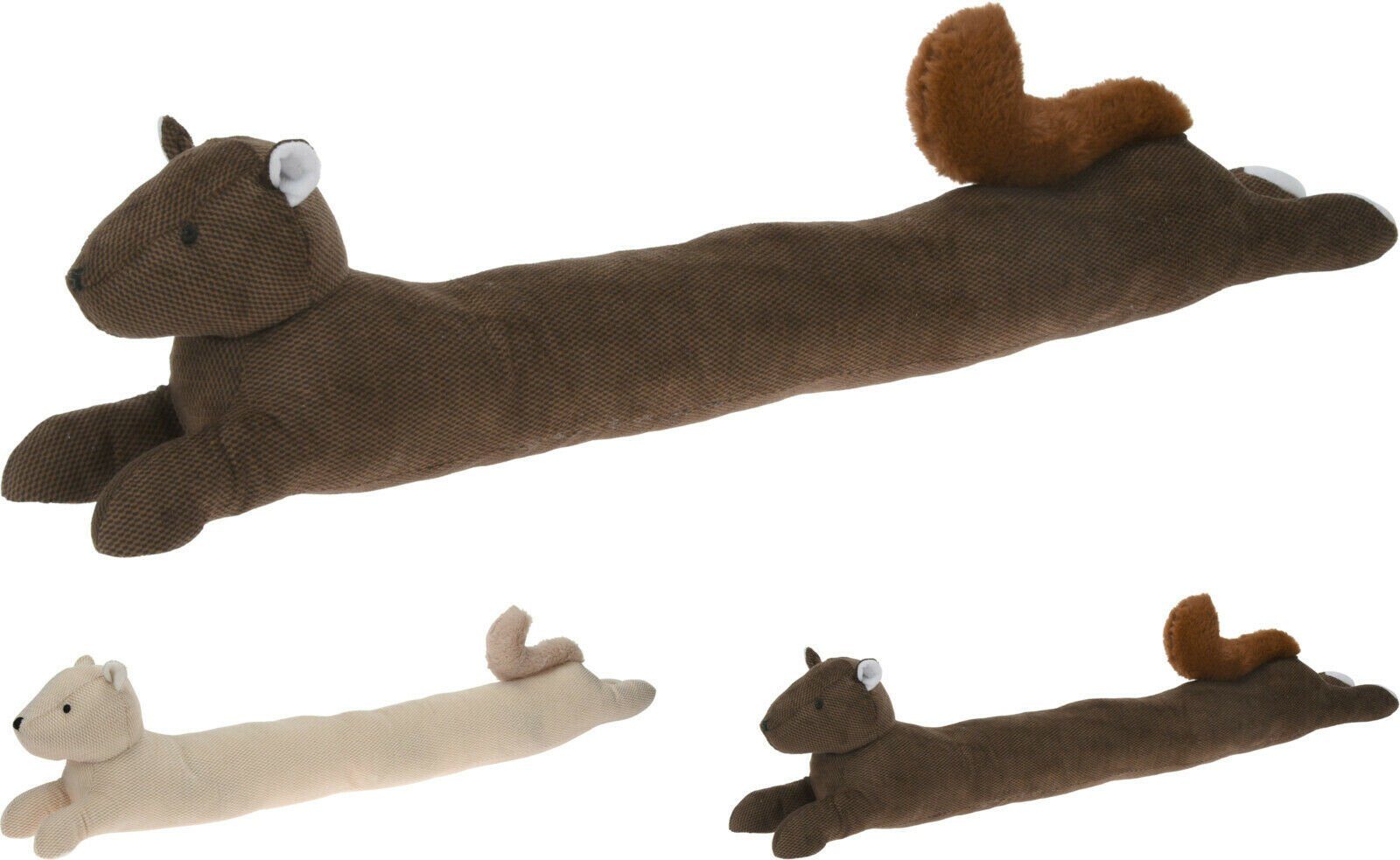 Meinposten Zugluftstopper Zugluftstopper Eichhörnchen beige braun 90 cm Türstopper Windstopper Zugluft, 1-tlg., 1 kg