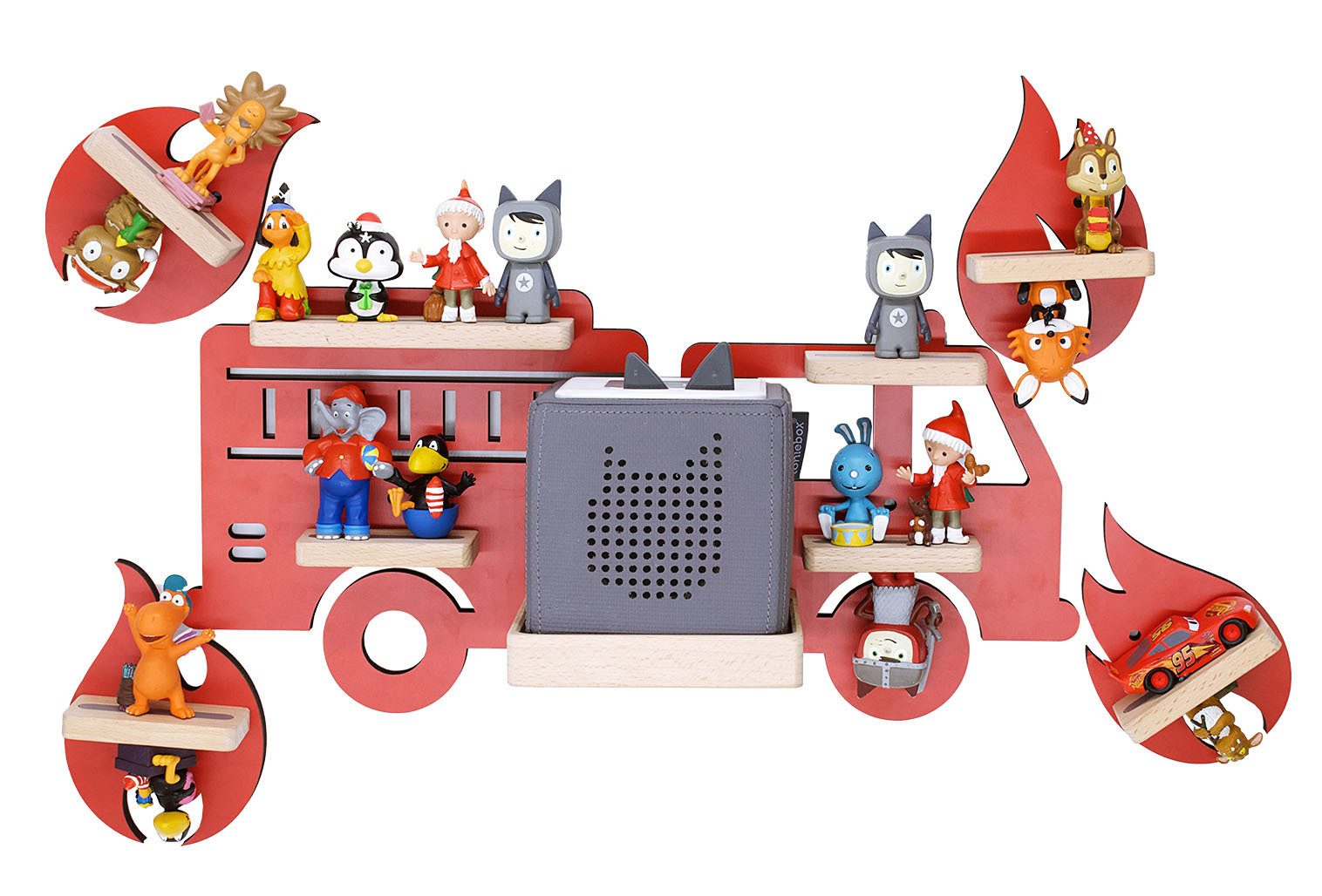 Boarti Wandregal Regal Feuerwehr Kinder Toniebox Tonies Figuren günstig online kaufen