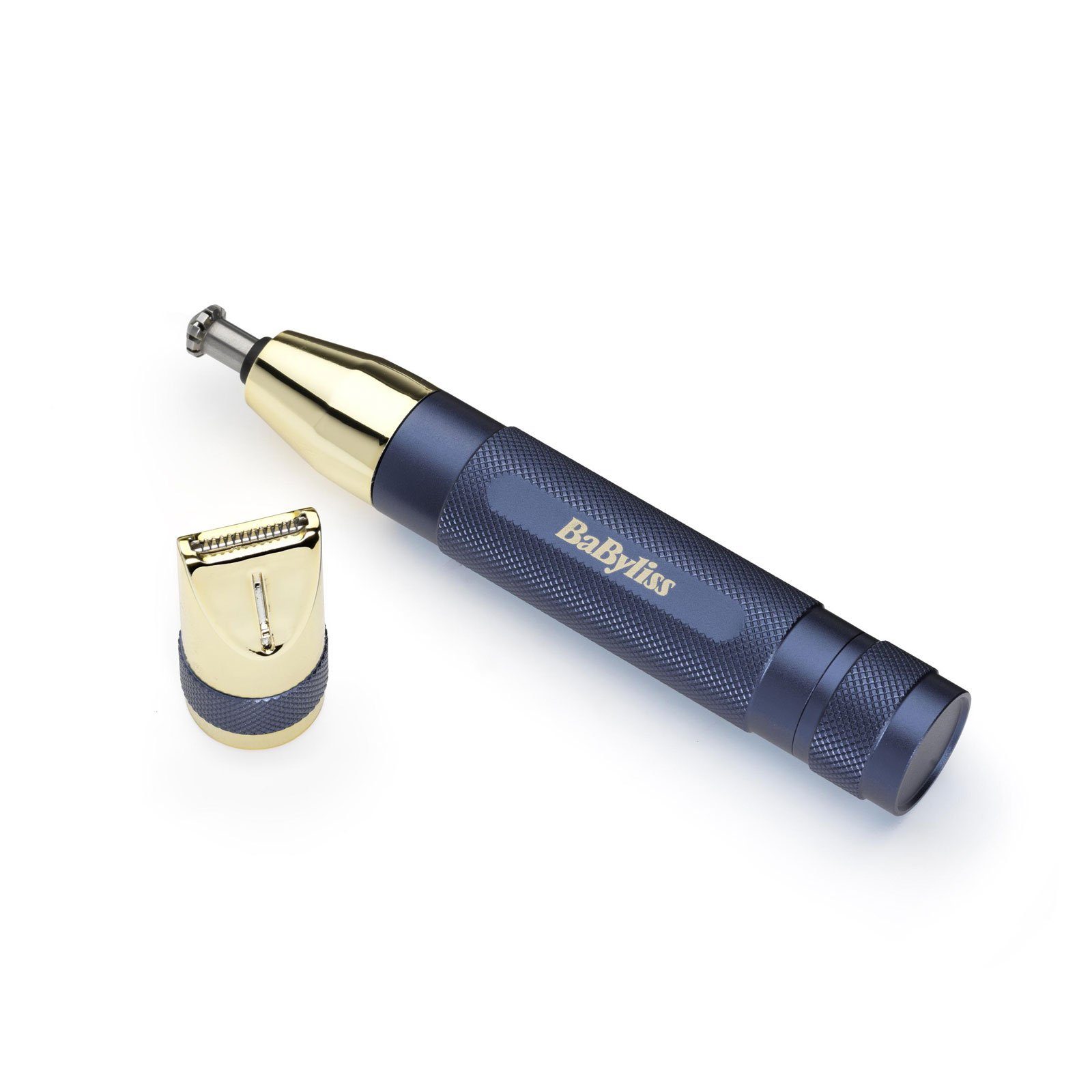 BaByliss Haarschneider E112E, Abwaschbare Aufsätze, Nasen- & Ohrenhaartrimmer blau
